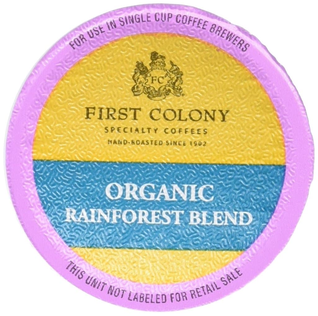 First Colony Single Serve Coffee, Rainforest Blend, 10 Count (Pack of 4)