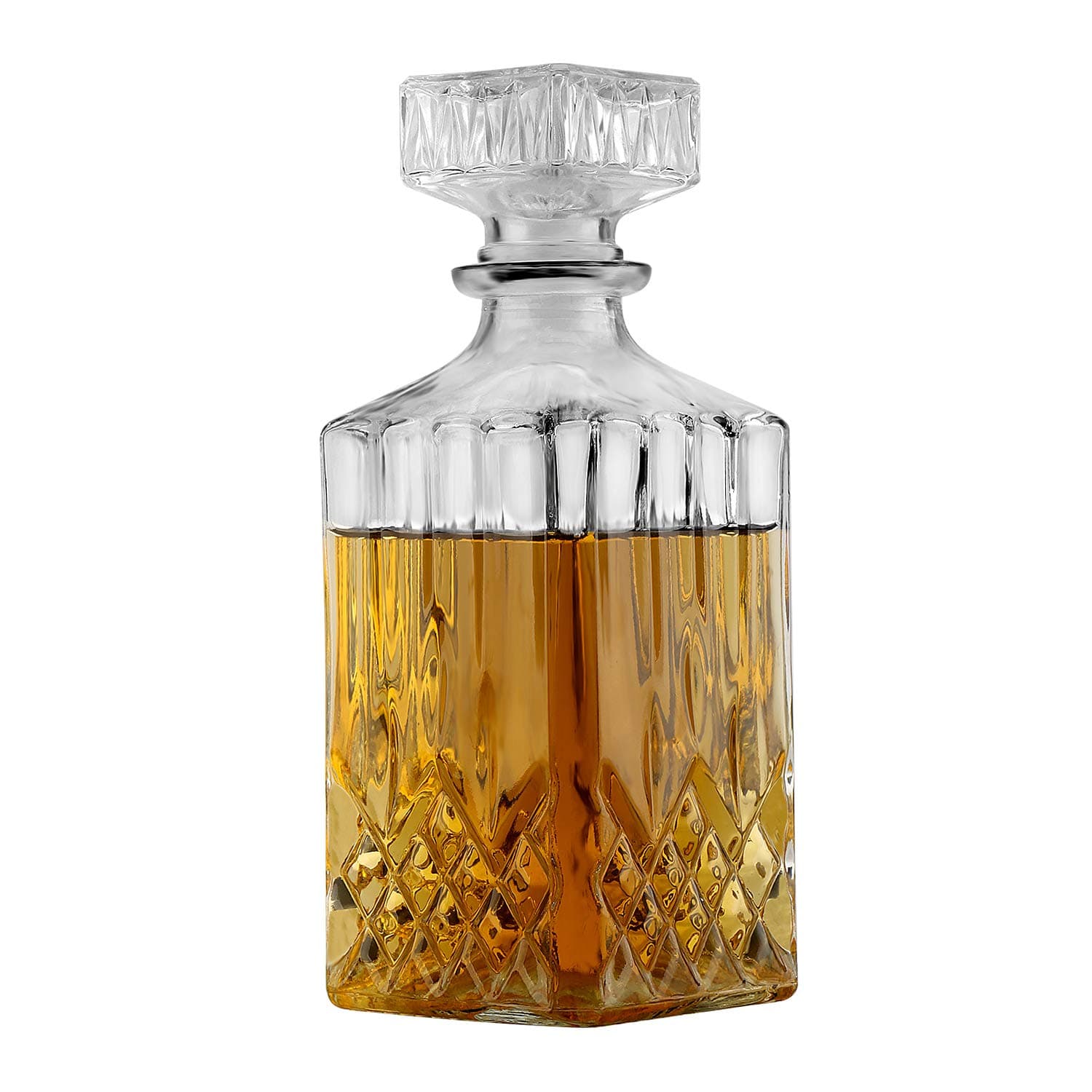 Decanter, Liquor Decanter, Lead-Free Whiskey Decanter 750ml, Glass Decanters For Alcohol