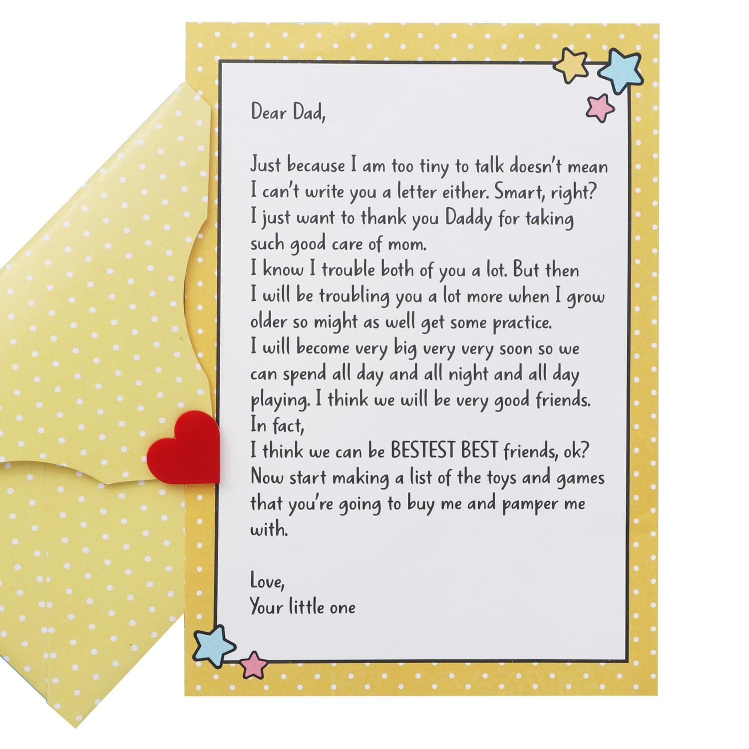 Letter for New Dad - Cute Messages for to-Be-Dad