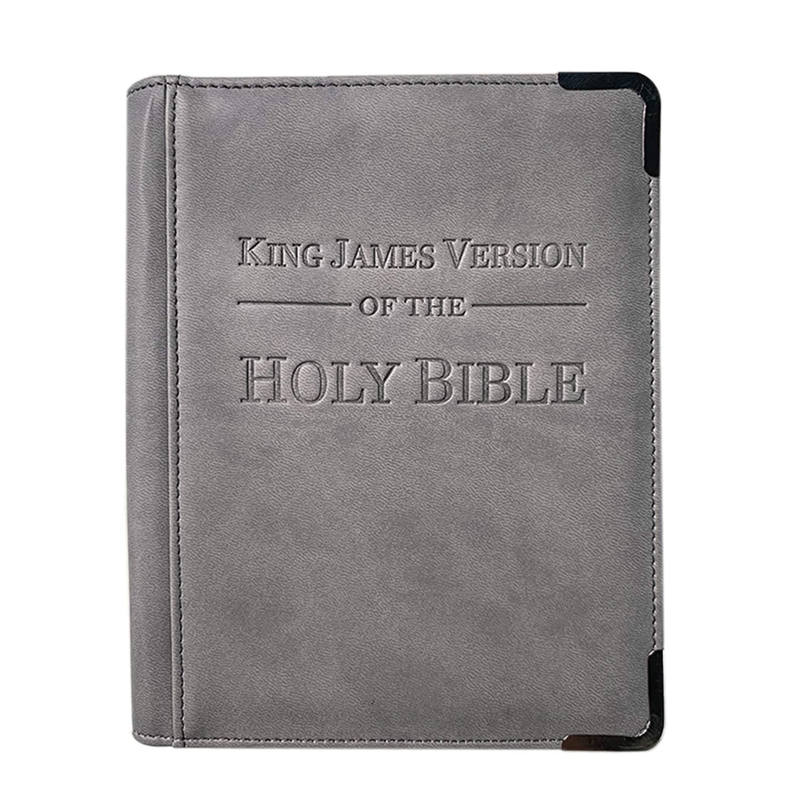 Bible Book Cover, Luxurious Bible Cover Case, PU Leather, Fits for Standard Size Bible, Smooth Gliding Zipper, New World Translation of The Holy Scriptures, Water-Resistant