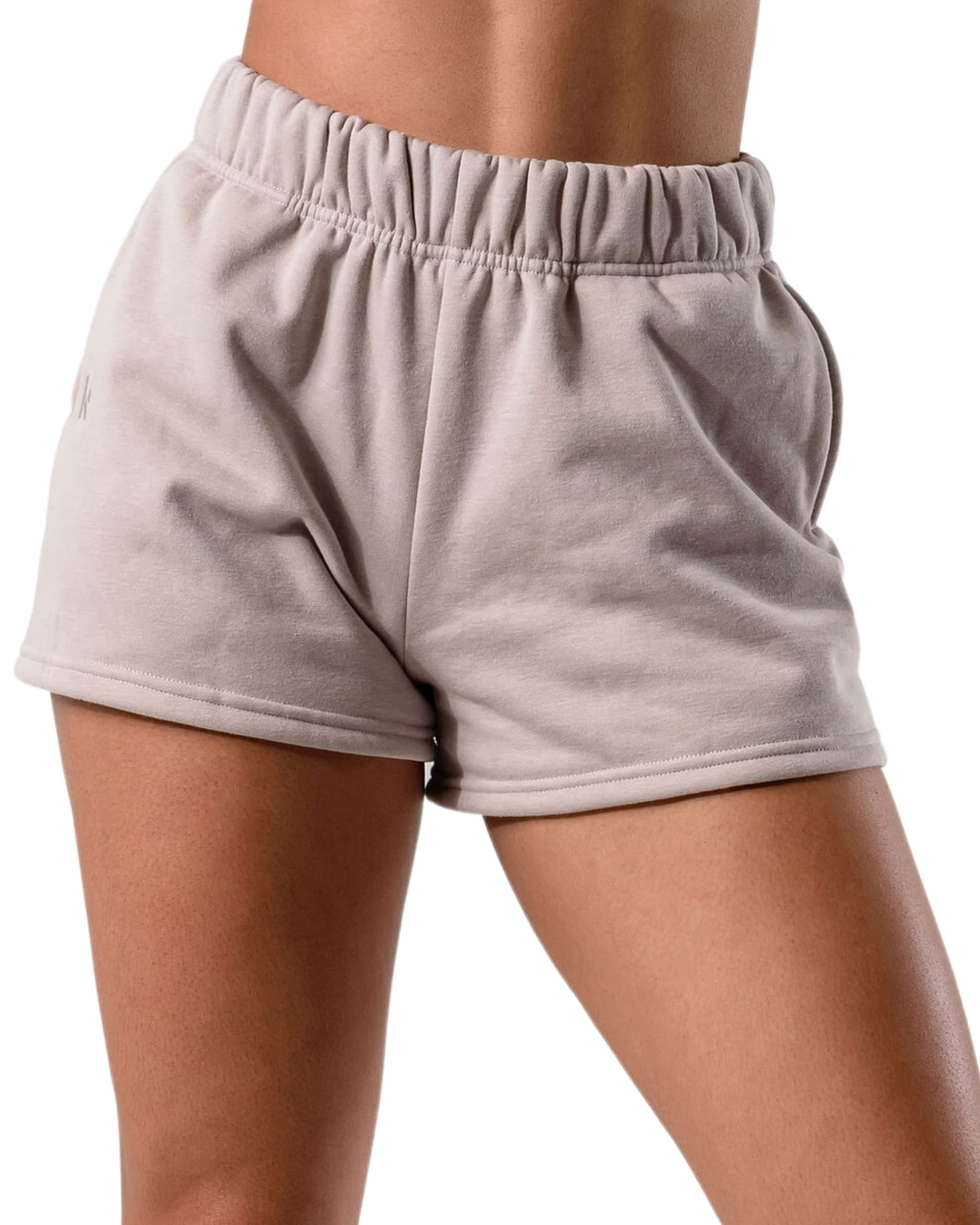 Kamo Fitness CozyTec Sweat Shorts Women High Waisted Lounge Comfy Casual Cotton Shorts with Pockets