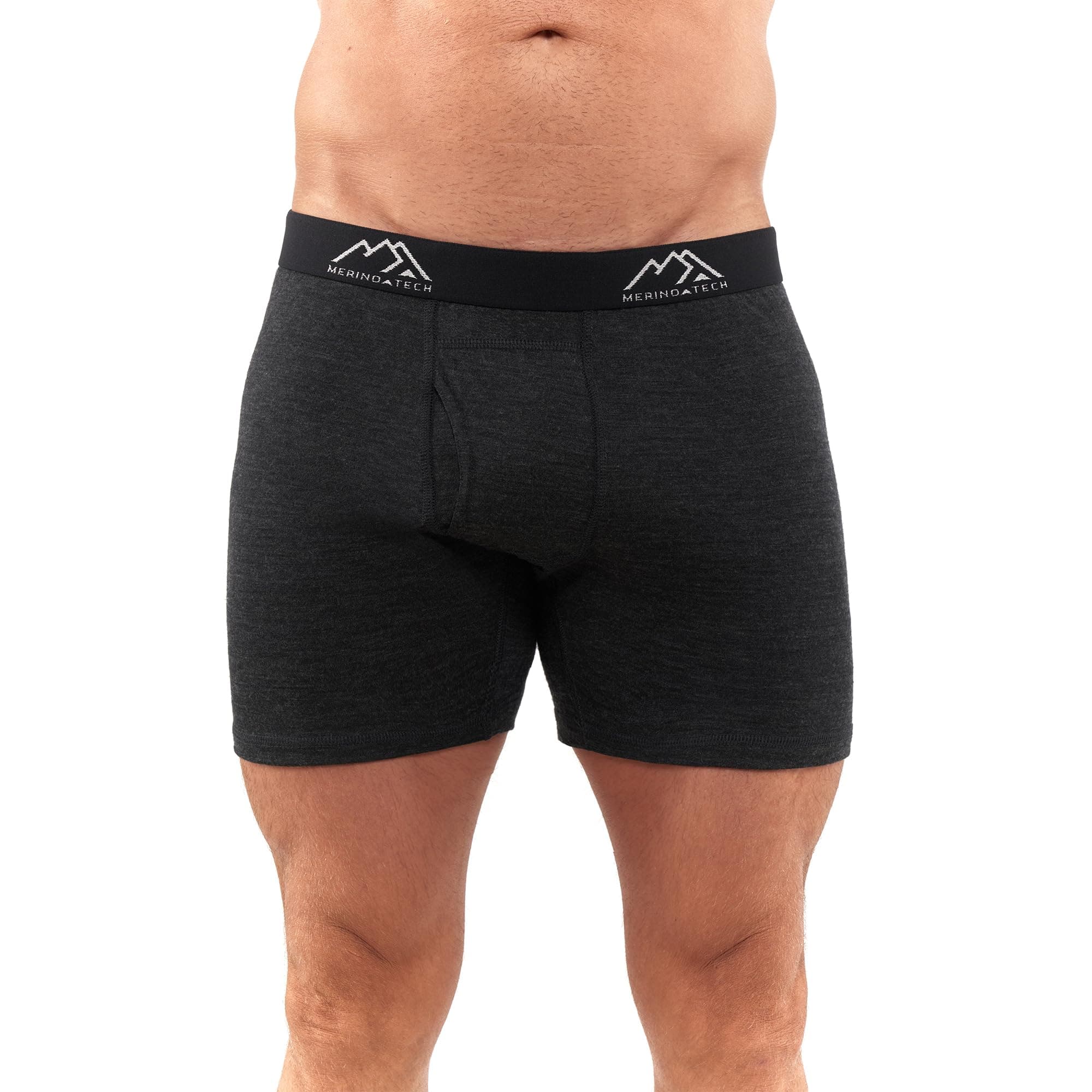 Merino Wool Underwear Mens - 100% Merino Wool Base Layer Boxer Briefs for Men