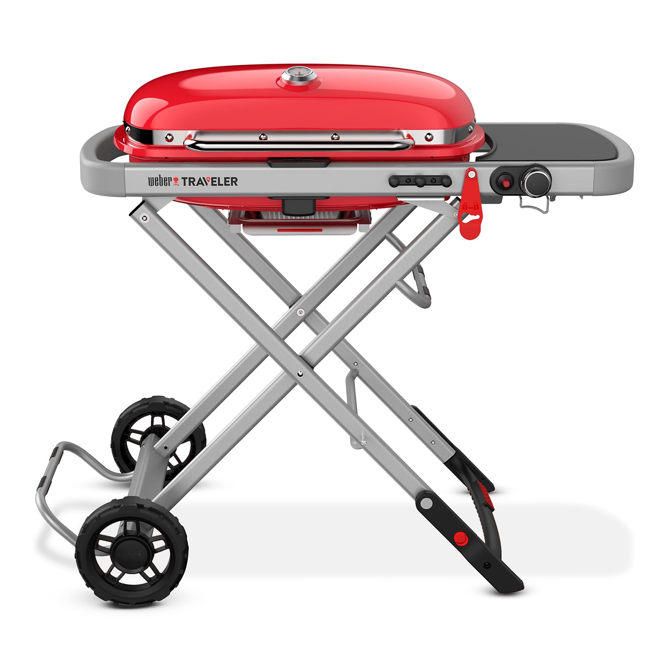 Weber The Weber Traveler Portable Gas Grill, Red
