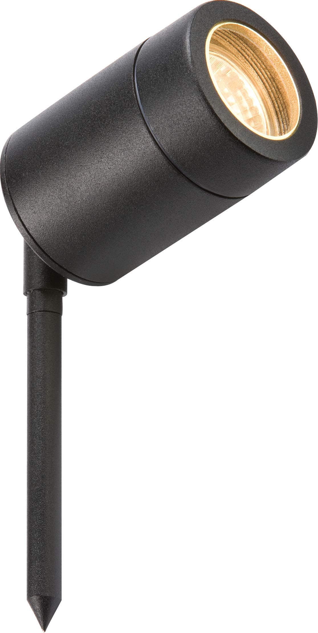 GU10SPIKEBK Black Lightweight Spike Light, Aluminium, GU10, 35 W