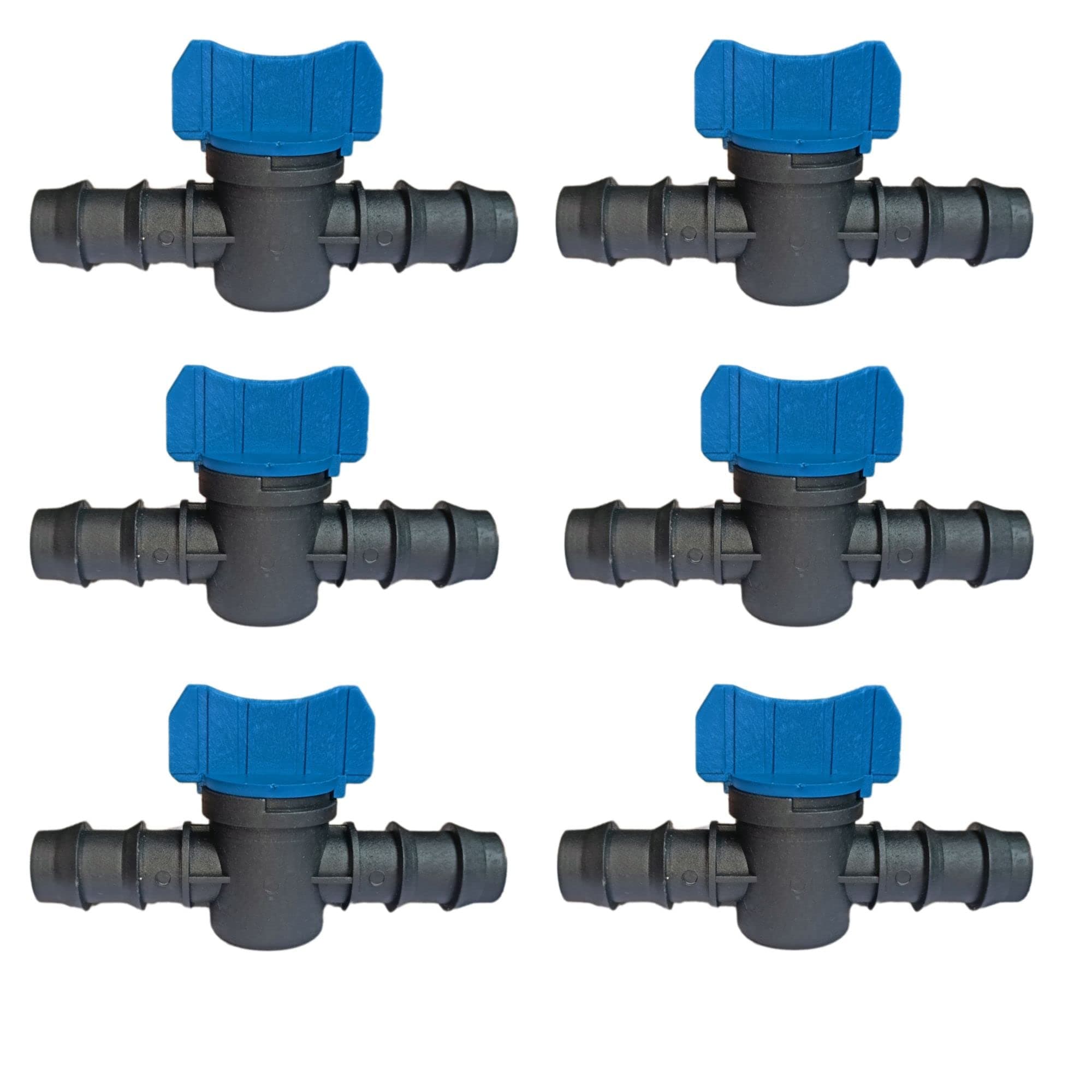 FARMER GIRL drip Irrigation kit Accessories 16 mm Straight Connectors with Tap-Coke (Pack of 100 Pcs)