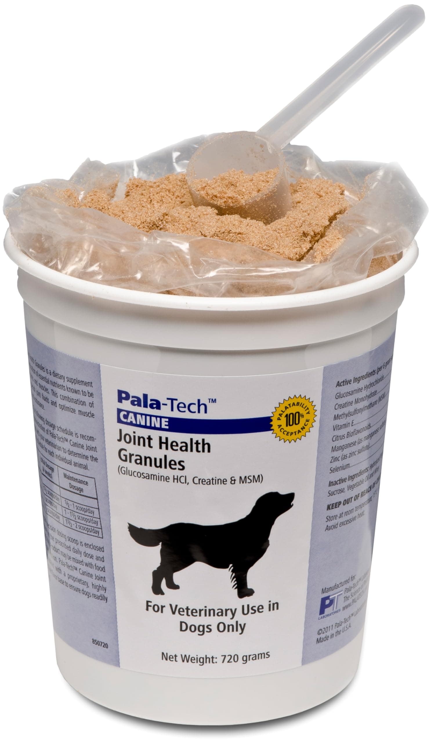 Canine Joint Health Granules - Joint Supplement for Dogs with MSM & Creatine - Glucosamine for Dogs - Promotes Hip & Joint Health -720 gm