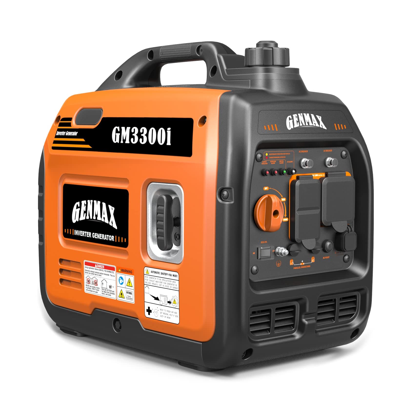 GENMAX Generator，EPA Compliant, Eco-Mode Feature, Ultra Lightweight for Backup Home Use & Camping
