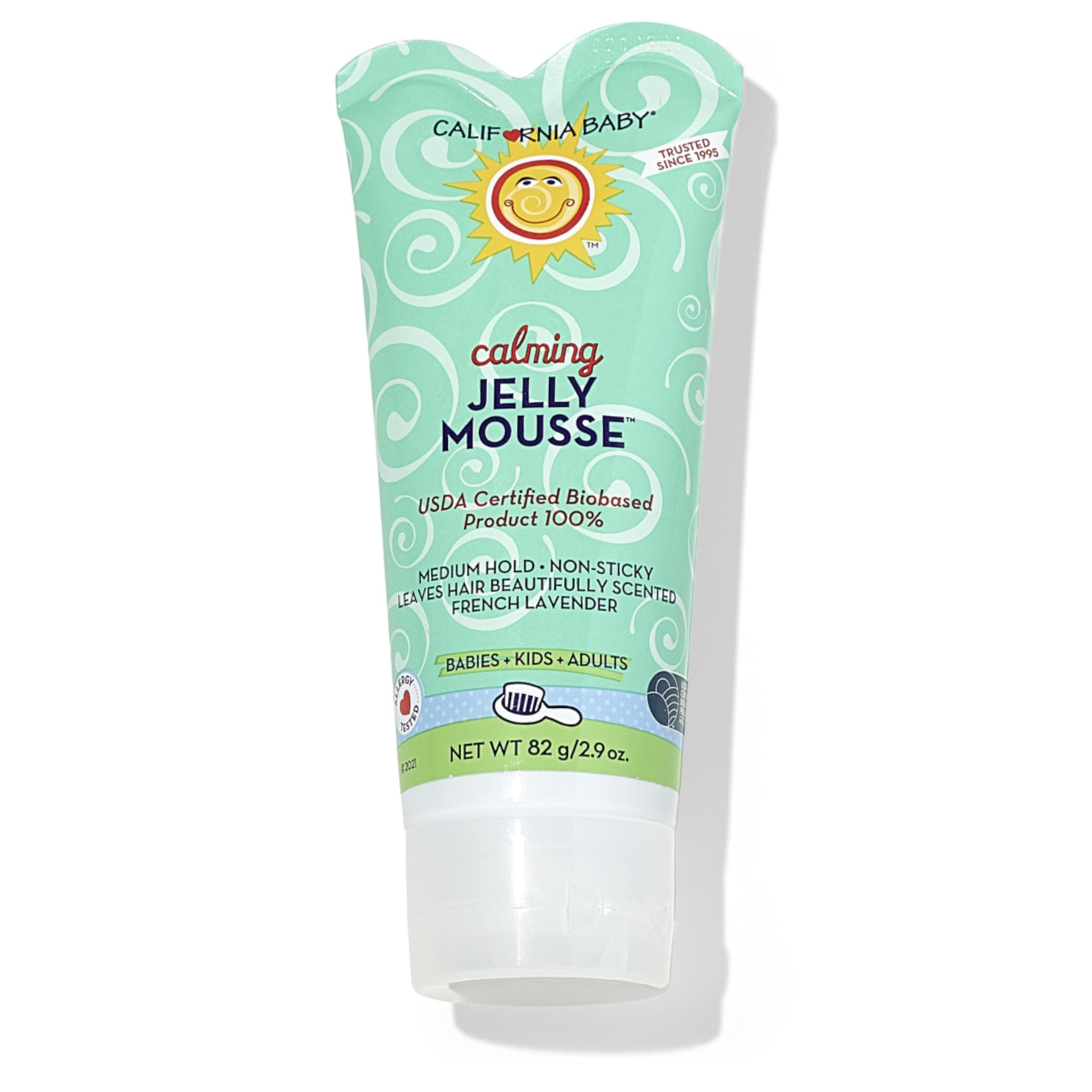 Calming Hair Gel for Kids | 100% Plant-Based Baby Hair Gel | Medium-Hold | Lavender Scent | Hypoallergenic| 82 g / 2.9 oz.