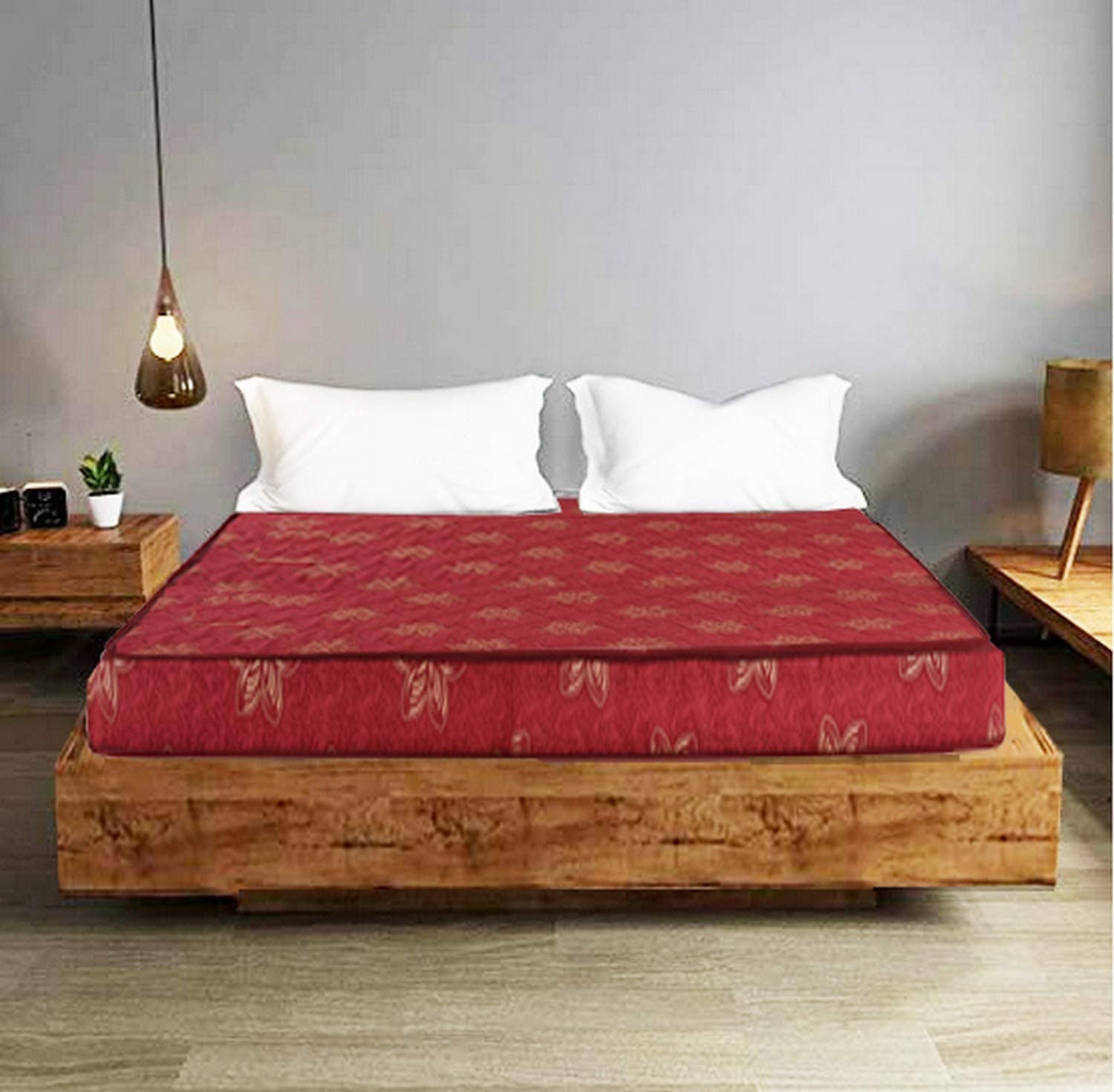 Coirfit Beetle with 36 Years of Trust 4-inch King Size Rebonded Foam Mattress with EPE Foam Core (84x72x4)