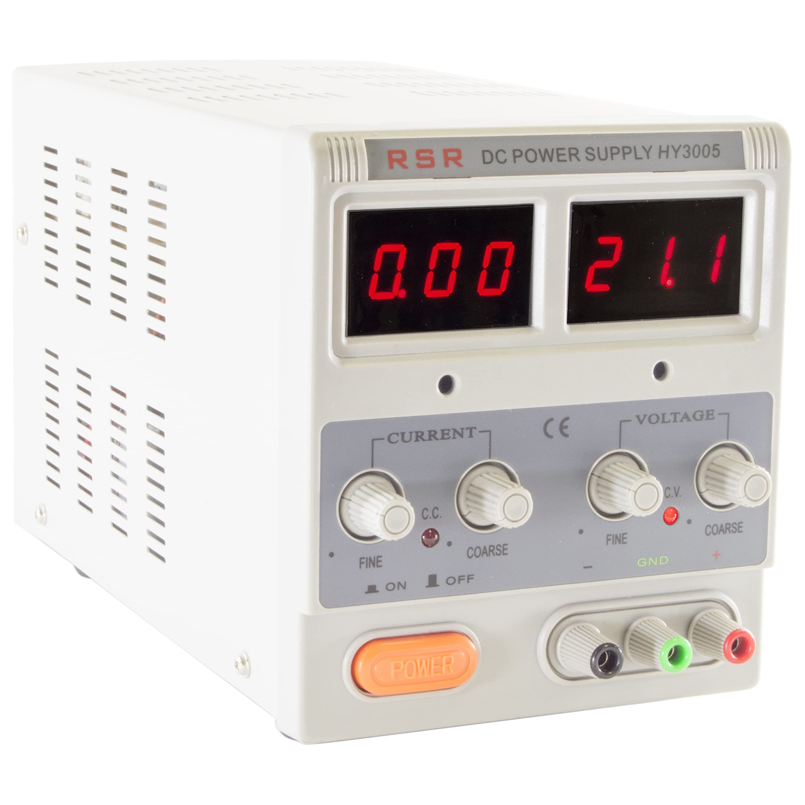 0-30V 0-5A Single-Output DC Power Supply with LED Displays - Model HY3005D by EX ELECTRONIX EXPRESS