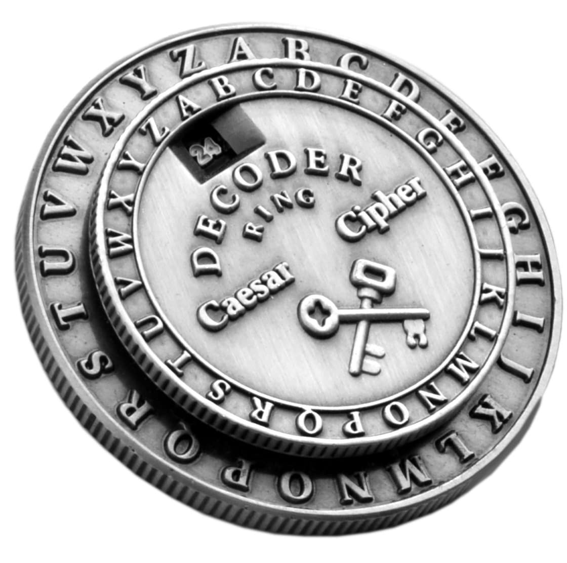 Decoder Ring - Caesar Cipher Medallion