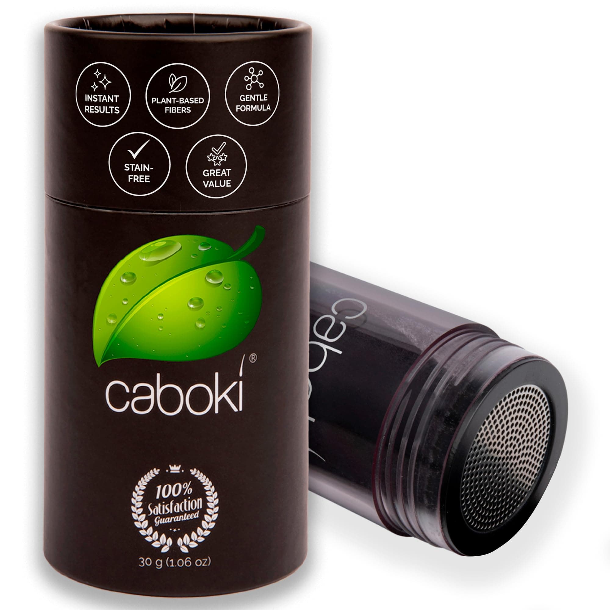Caboki Hair Fibers for Thinning Hair – Natural Plant-Based Hair Powder for Men & Women – Instantly Thicker Fuller Looking Hair – Clean Ingredients – 30g, 90-Day Supply, Medium Brown