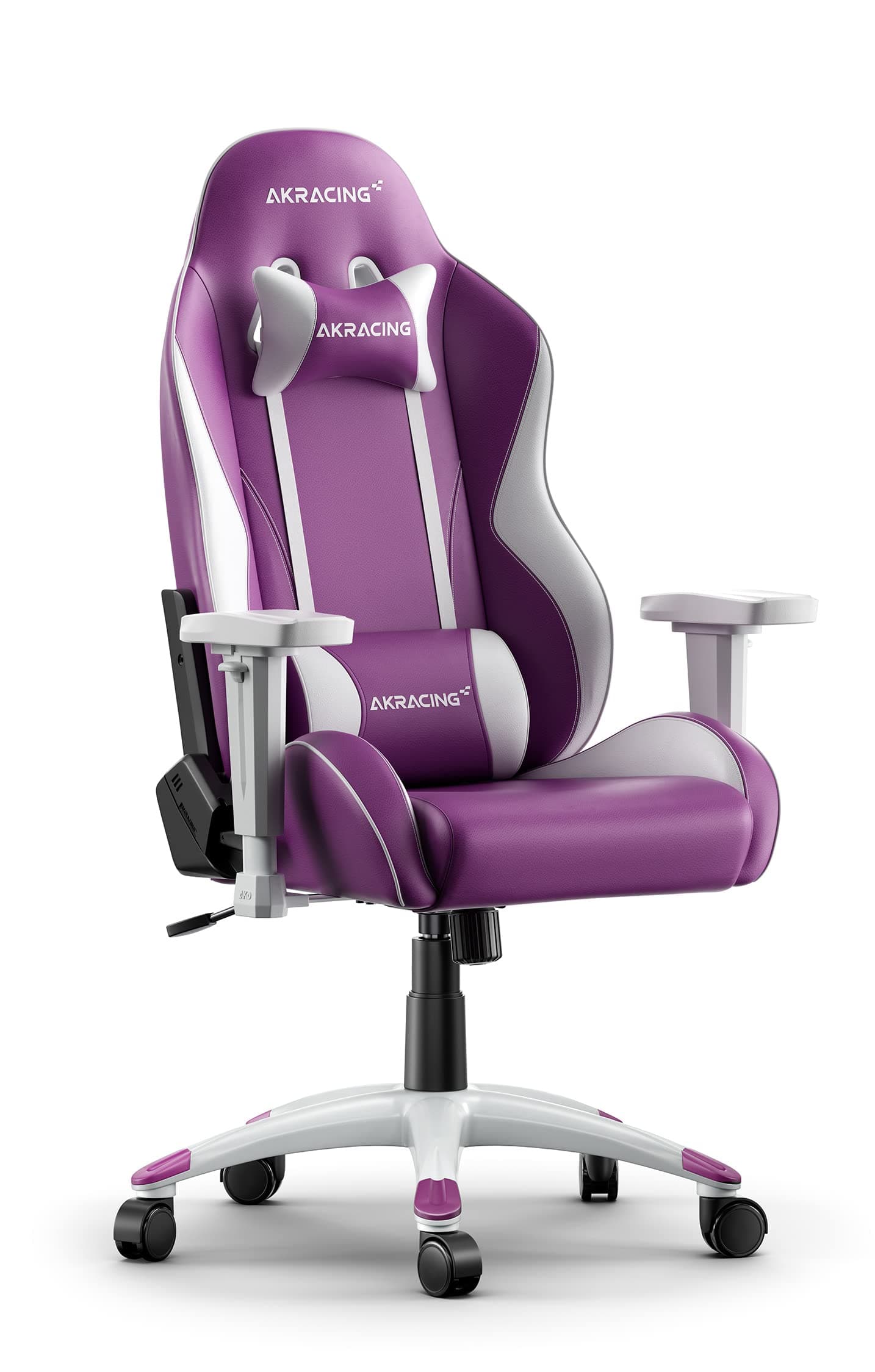 AKRacing California Gaming Chair XS Extra Small, Swivel, Rocker and Seat Height Adjustment Mechanisms with 5/10 Warranty, Purple - PC; Mac; Linux
