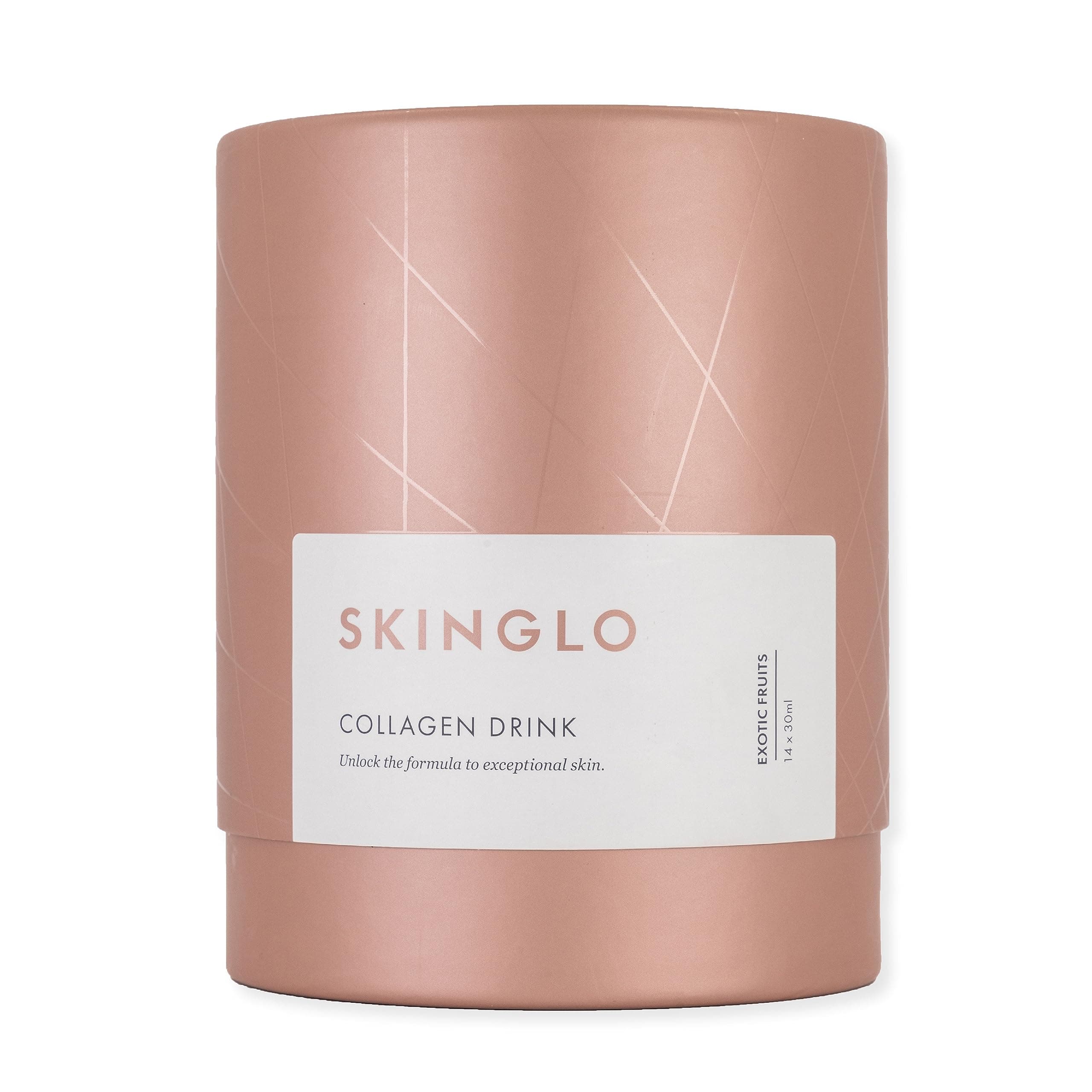 SkinGlo Collagen Drink for Women - 14x30ml sachets | Pescatarian, Gluten Free | Hydrolysed Marine Liquid Collagen with Hyaluronic Acid | Smoother Skin, Stronger Nails, and Healthier Hair