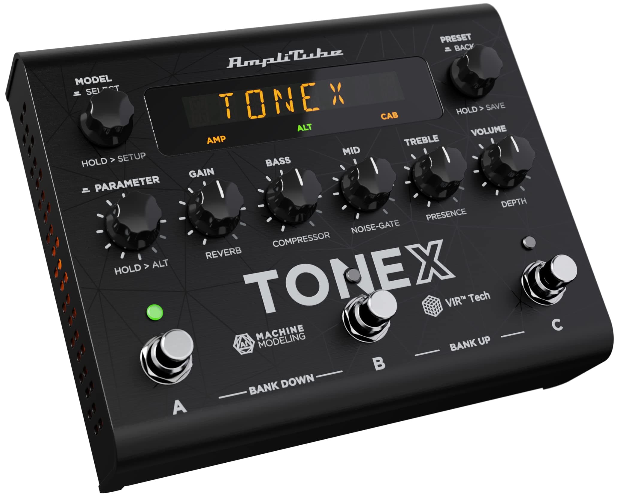 IK Multimedia TONEX Pedal: AI Machine Learning Multi Effects Pedal - Tone Model Any Electric Guitar Amp, Pedal, Distortion, Overdrive or Other Guitar Effects - Black