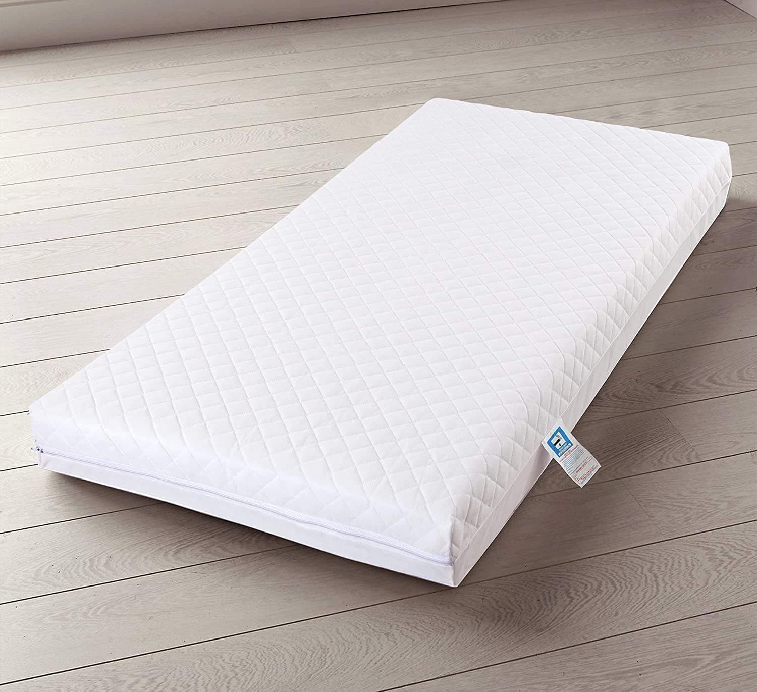 Night Comfort Extra Breathable Baby Toddler Cot Bed Mattress - Anti Allergy & Waterproof Zipped Removable Washable Cover - (140 x 70 x 7.5 cm)