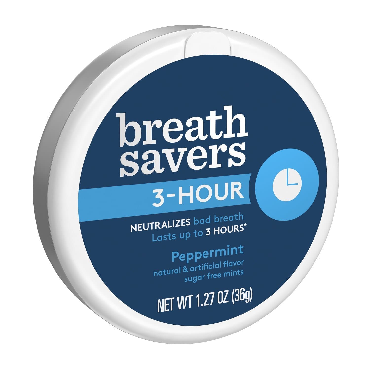 Breath SaversSugar Free Mints, Peppermint, 1.27 Ounce