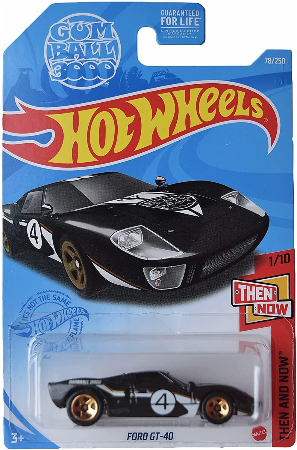 Ford GT-40, [Black] 78/250 Then and Now 1/10