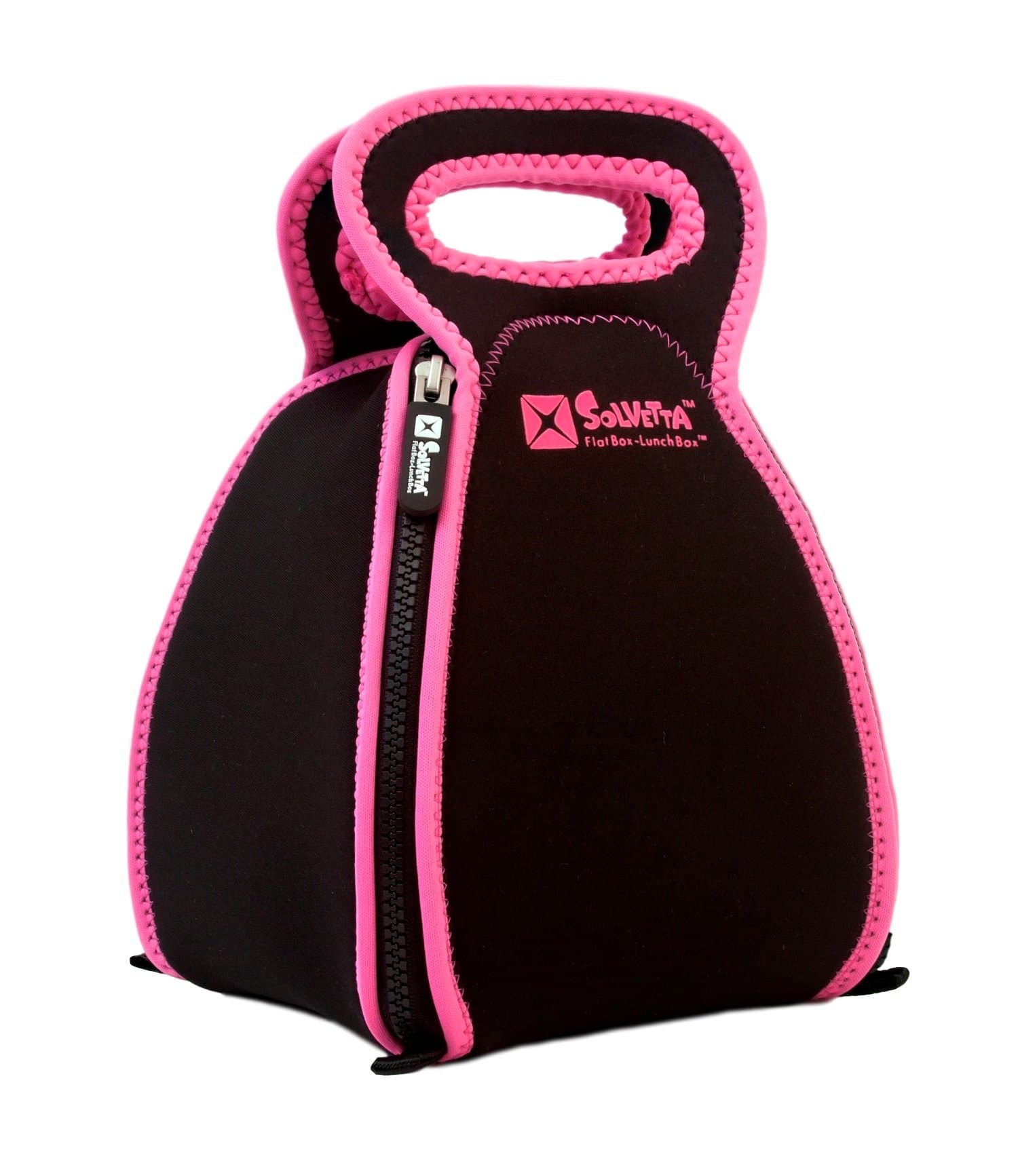 Solvetta FlatBox-LunchBox, in Black/Pink