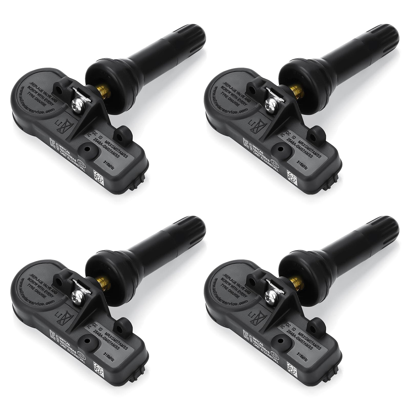 Youxmoto TPMS Tire Pressure Sensor 433MHz for Jeep Grand Cherokee Wrangler, Dodge Charger Challenger, Chrysler/Fiat/Ram 1500 2500 3500 - Fit 56029398AB, 68241067AB (4PCS)