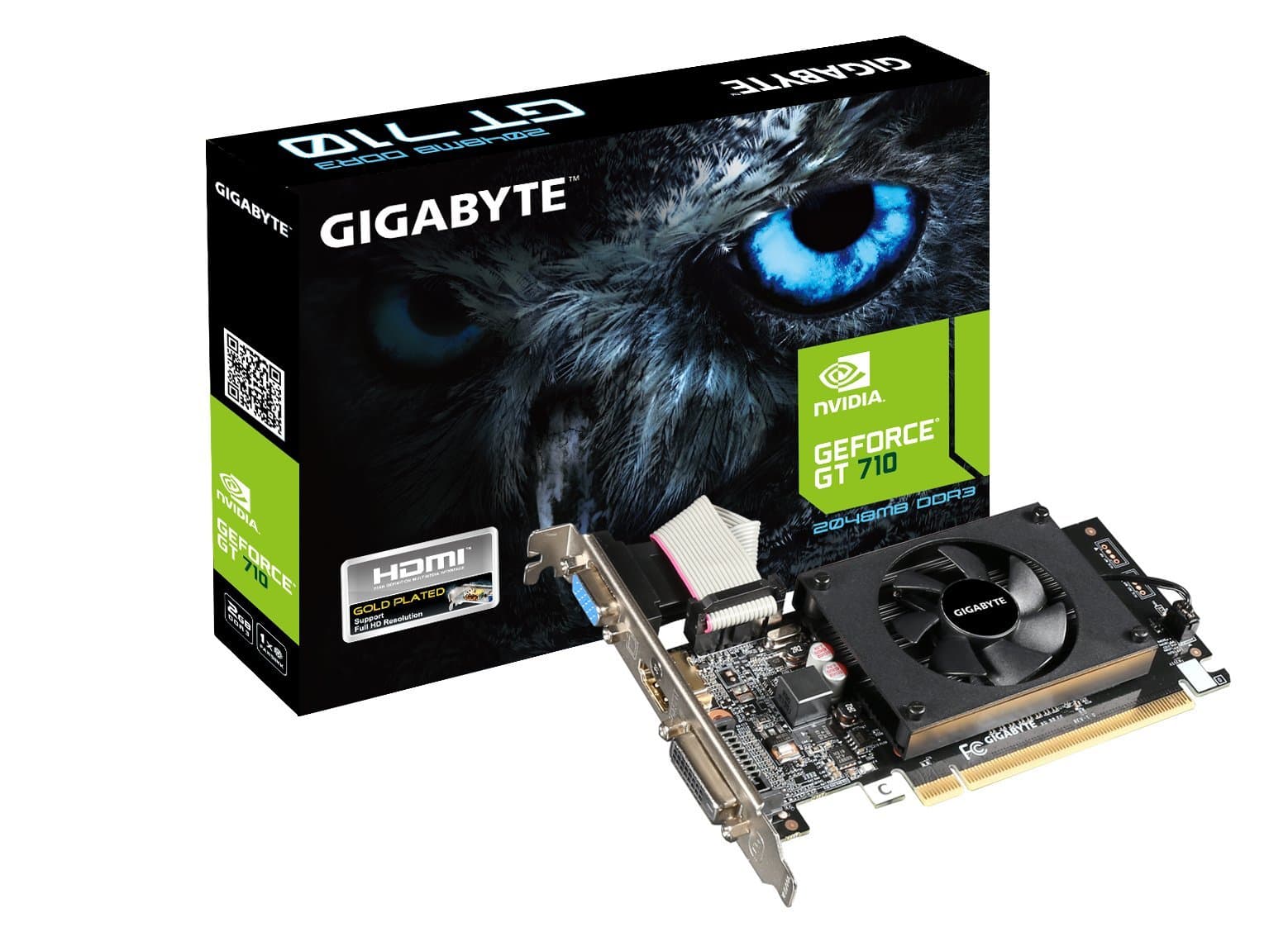Gigabyte GV-N710D3-2GL NVIDIA GeForce GT 710 PCI Express 2.0 2 GB Graphics Card - Multi-Colour
