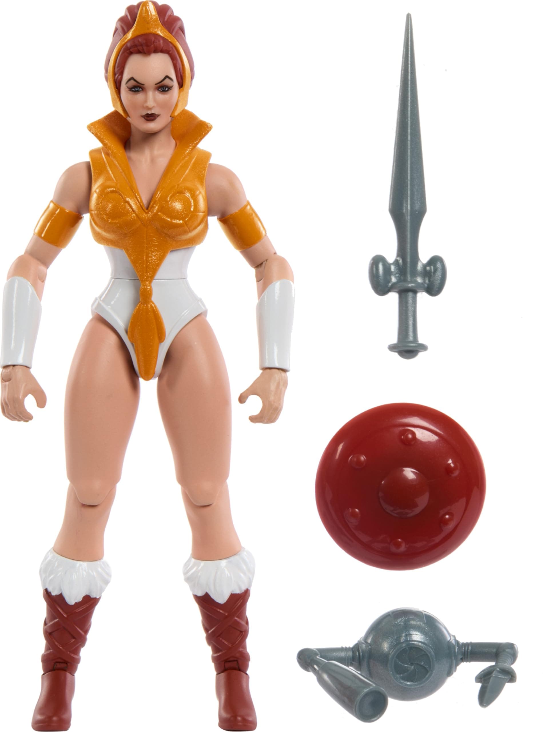 Masters of the Universe Mattel Masters of the Universe Origins Cartoon Collection Action Figure & Accessories Set, Teela 5.5-inch Collectible Toy with Mini-Comic