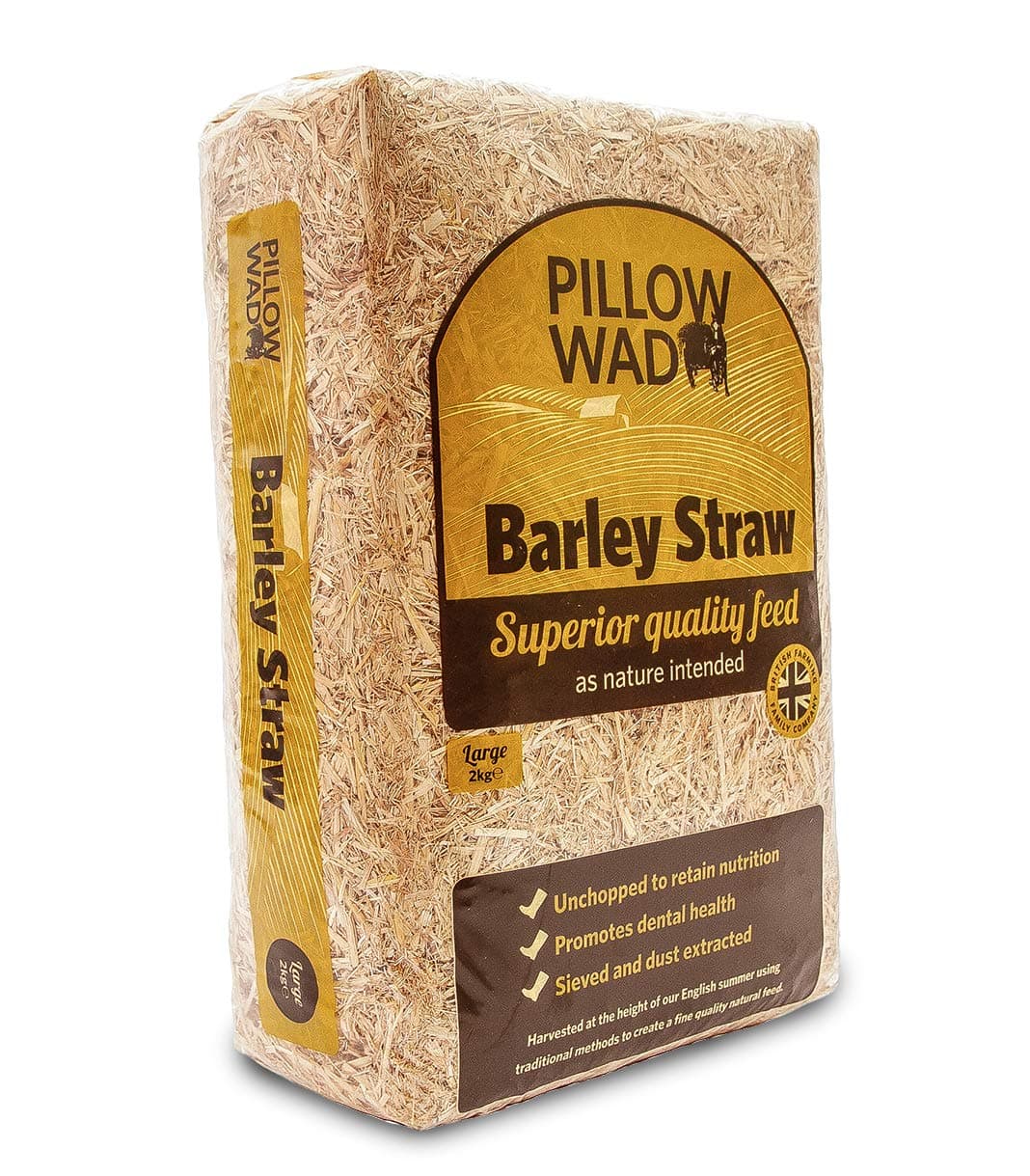 Pillow Wad Barley Straw, Large, 2 Kg, Pack of 3
