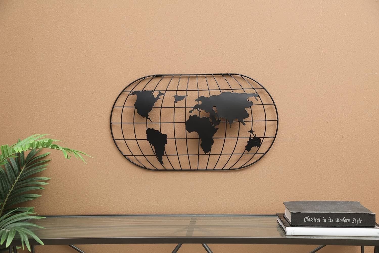 Pan Emirates Home Furnishings Larry Wall Decor Black 62x36cm