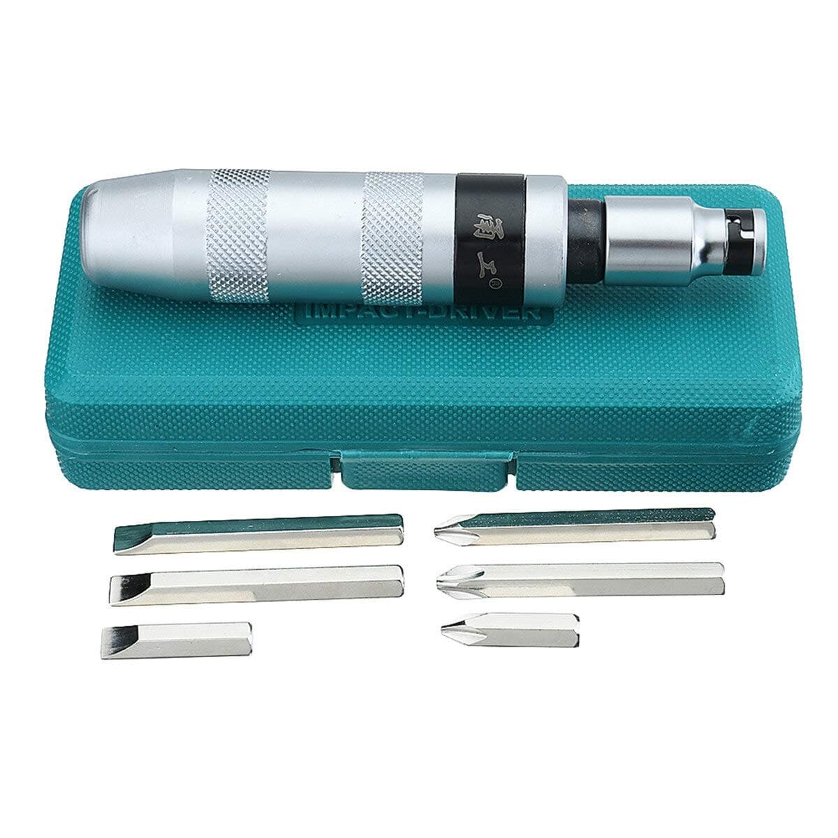 7Pcs Impact Screwdriver Set – Chrome Vanadium Steel Multi-Purpose Portable Impact Screwdriver with Chisel Bits for Heavy-Duty Professional Use