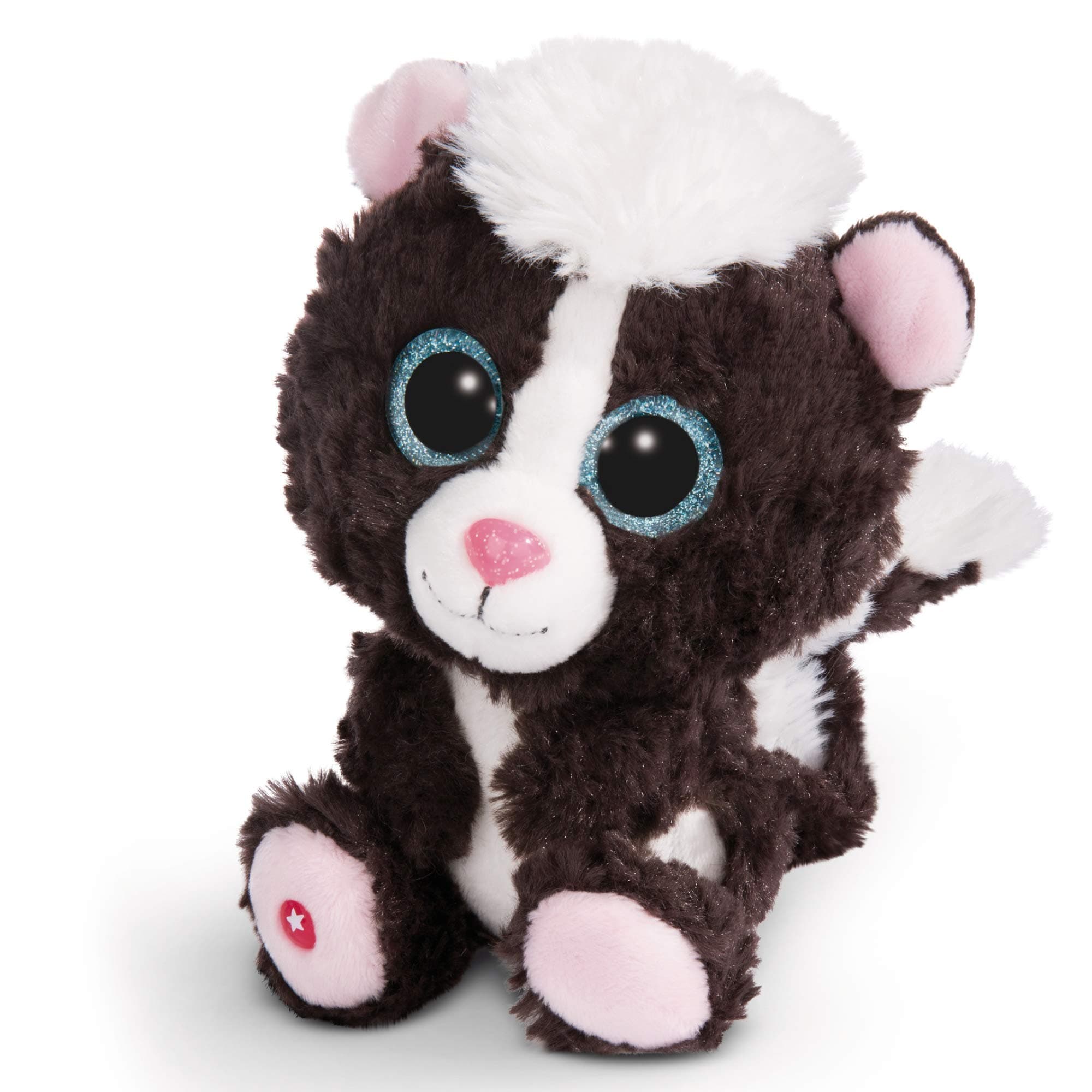 Nici 45562 GLUBSCHIS Cuddly Toy Skunk Suppi 15cm, Star, Pink, 15 cm