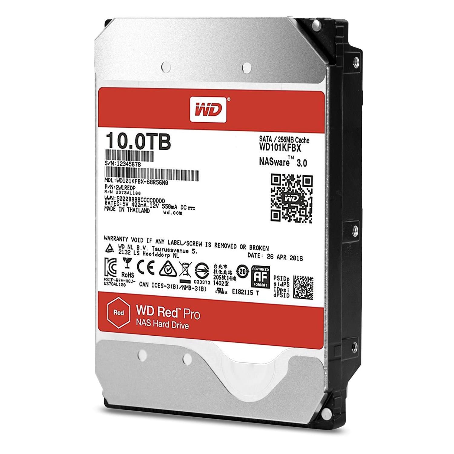 Red Pro 3.0"" SATA 6Gb/s 10TB 7200rpm HDD
