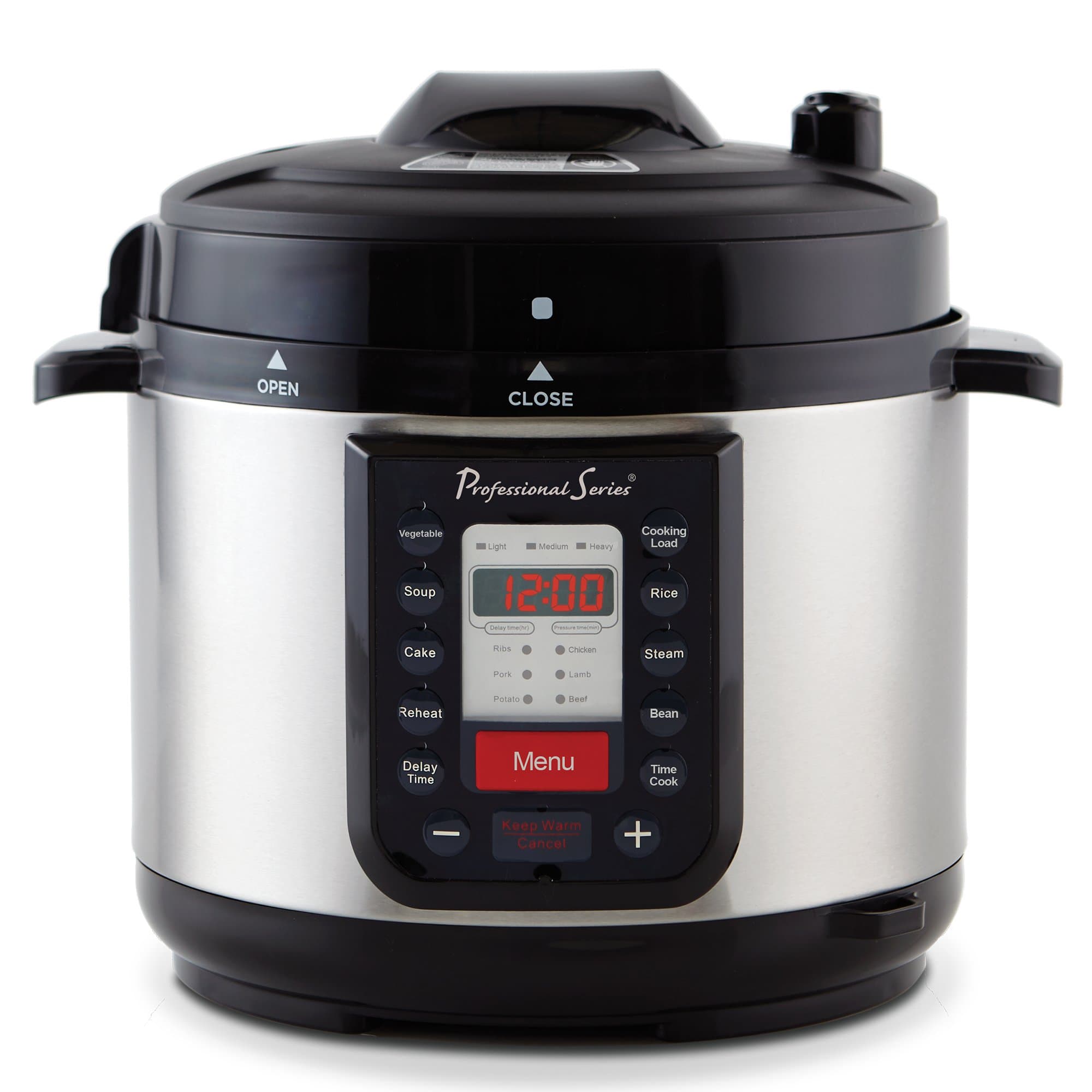 Continental Electric PS-PR218 Pressure Cooker, 5 Quart, Stainless Steel