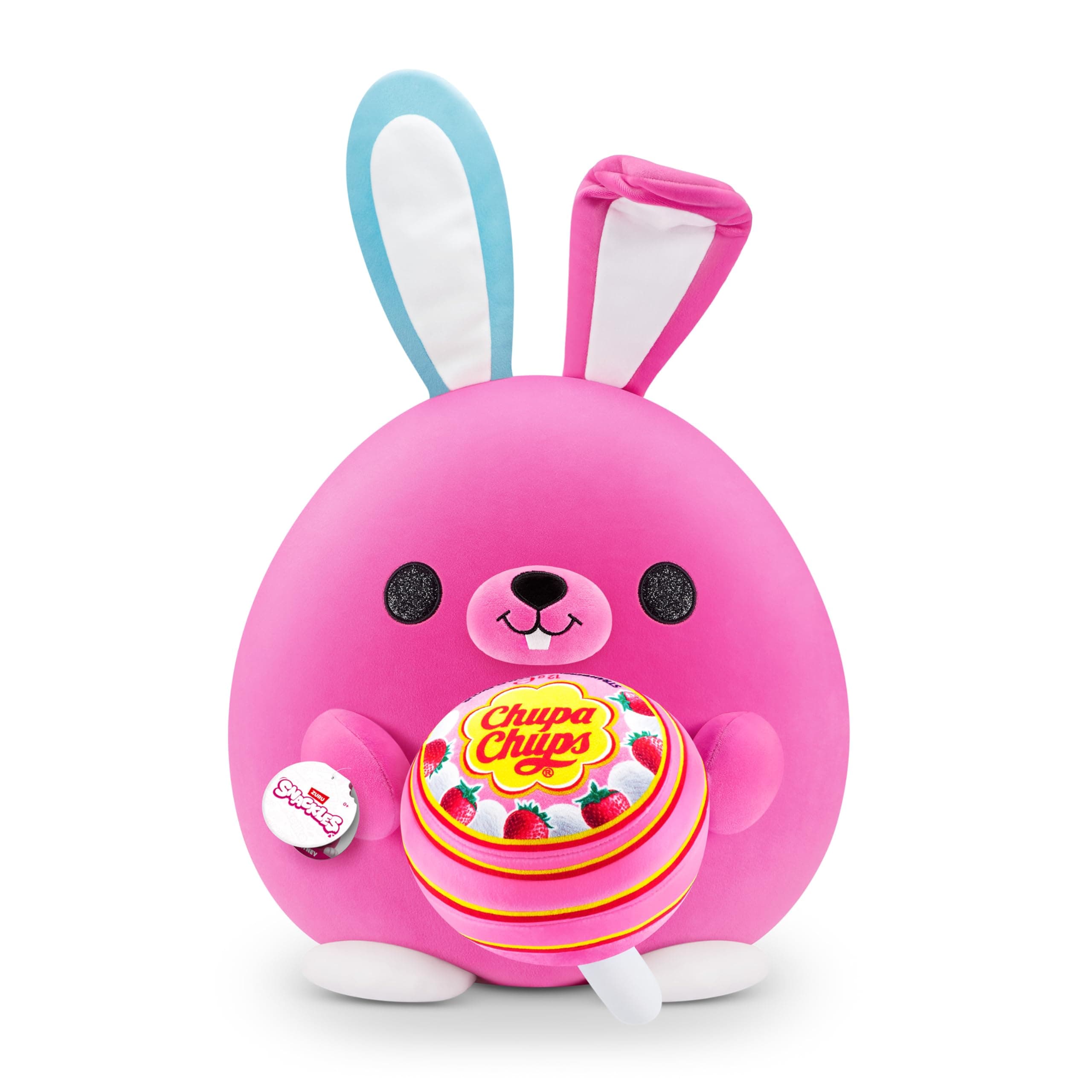 Easter Bunny Super Sized 35 cm (Chupa Chups) by ZURU, Cuddly Plush Rabbit, Easter Gift for Kids