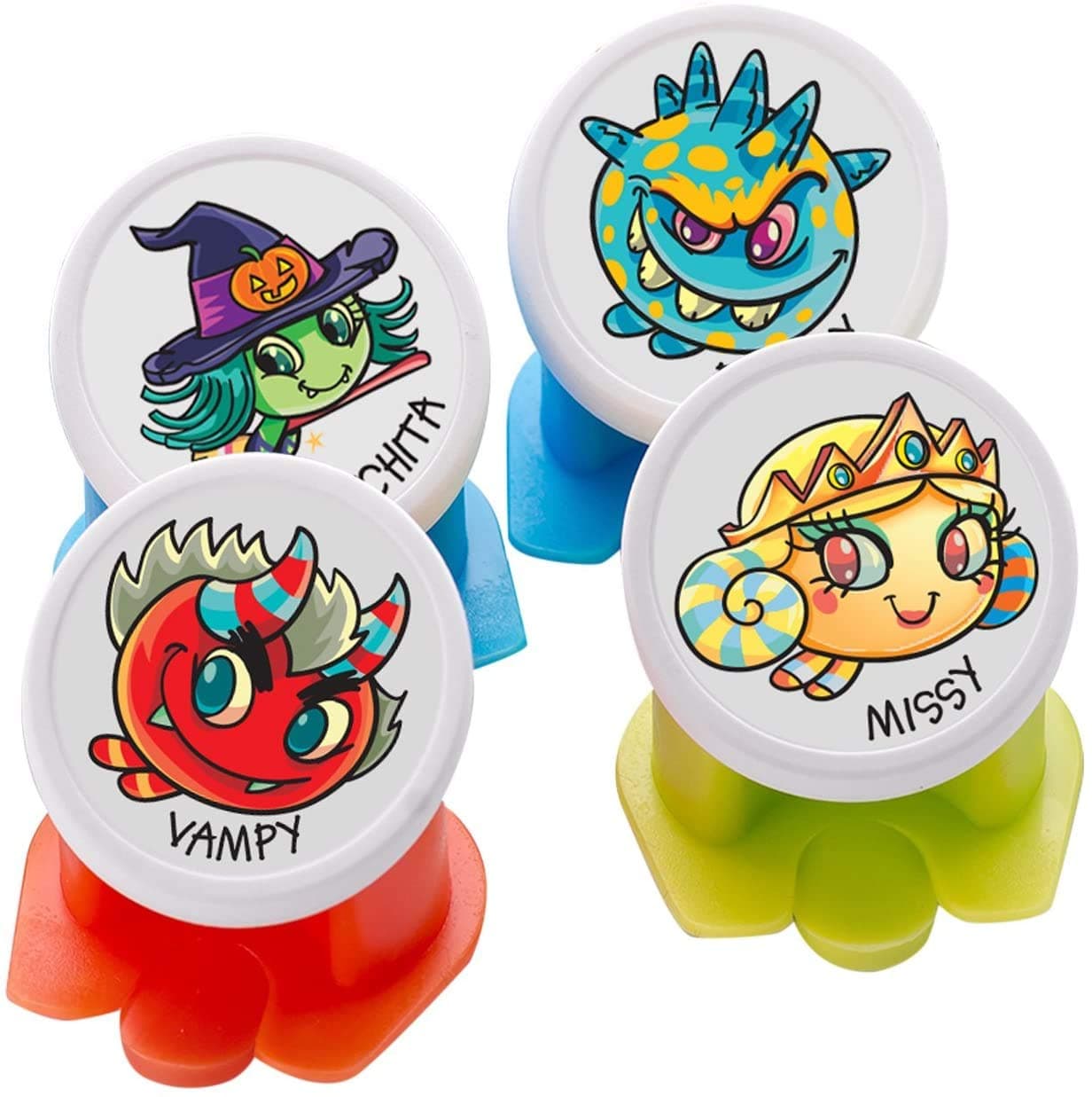 Canper Reusable Soda Can Lid, 4 Pack Freaks, Multicoloured