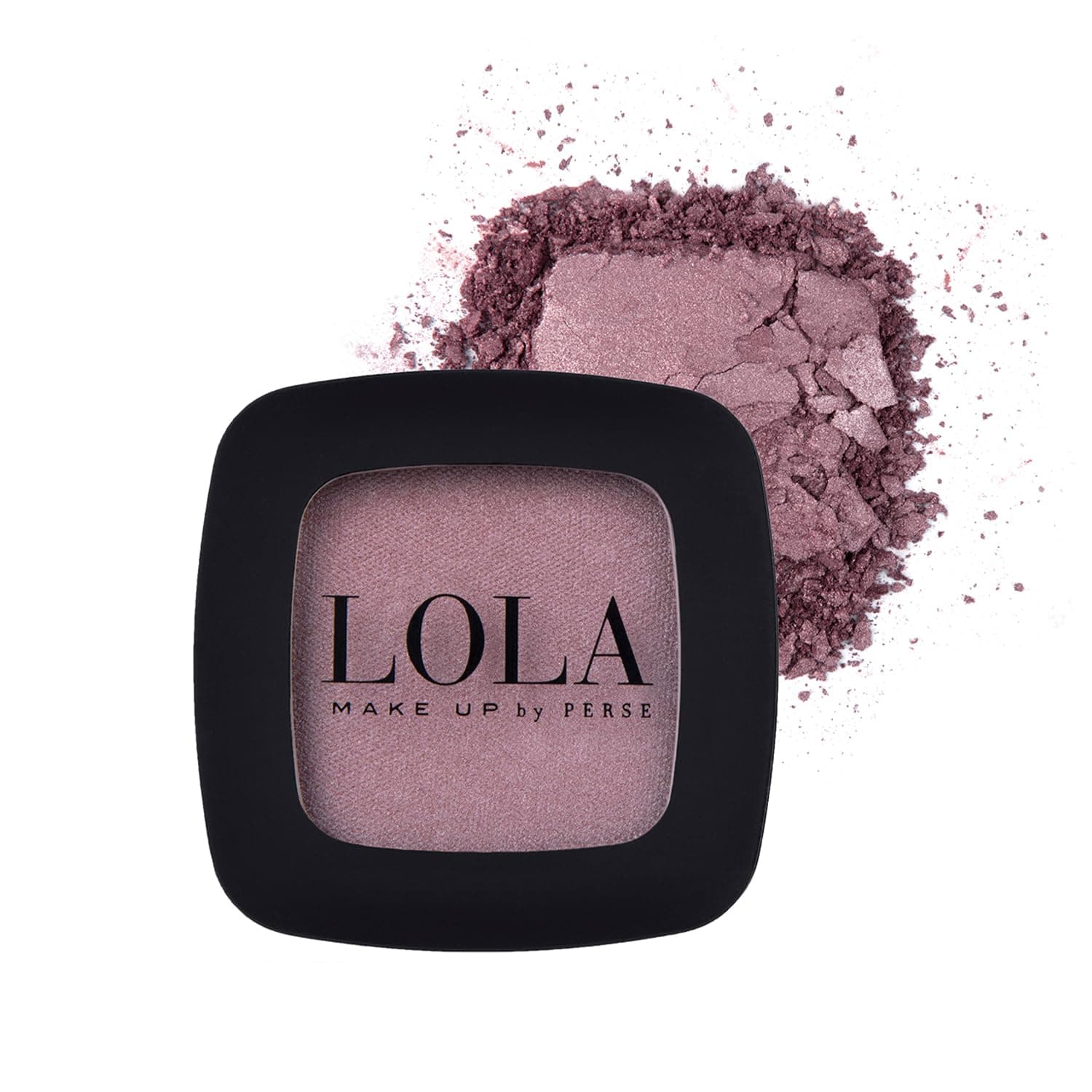 Lola Make-Up Mono Eyeshadow, Dark Rose, Satin, Rich Intense Pigmentation, High Coverage, Use Wet & Dry, All Skin Tone, Mineral Oil Free, Vegan & Cruelty Free, No. 043