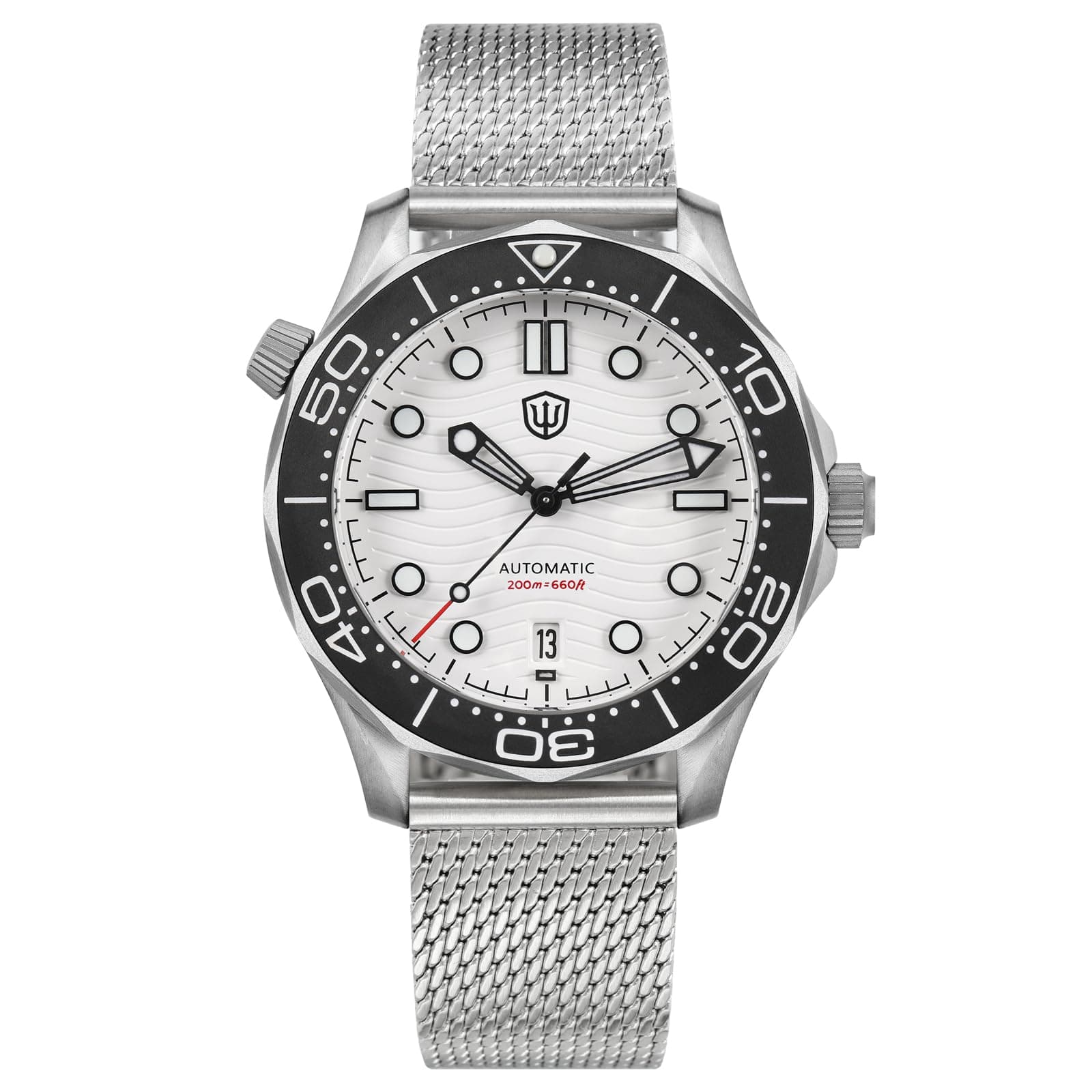 watchdives NH35 Automatic Watches for Men, WD007 V3 Titanium NTTD Dive Watch 42mm Domed Sapphire Crystal Wristwatch 200m Waterproof Watch