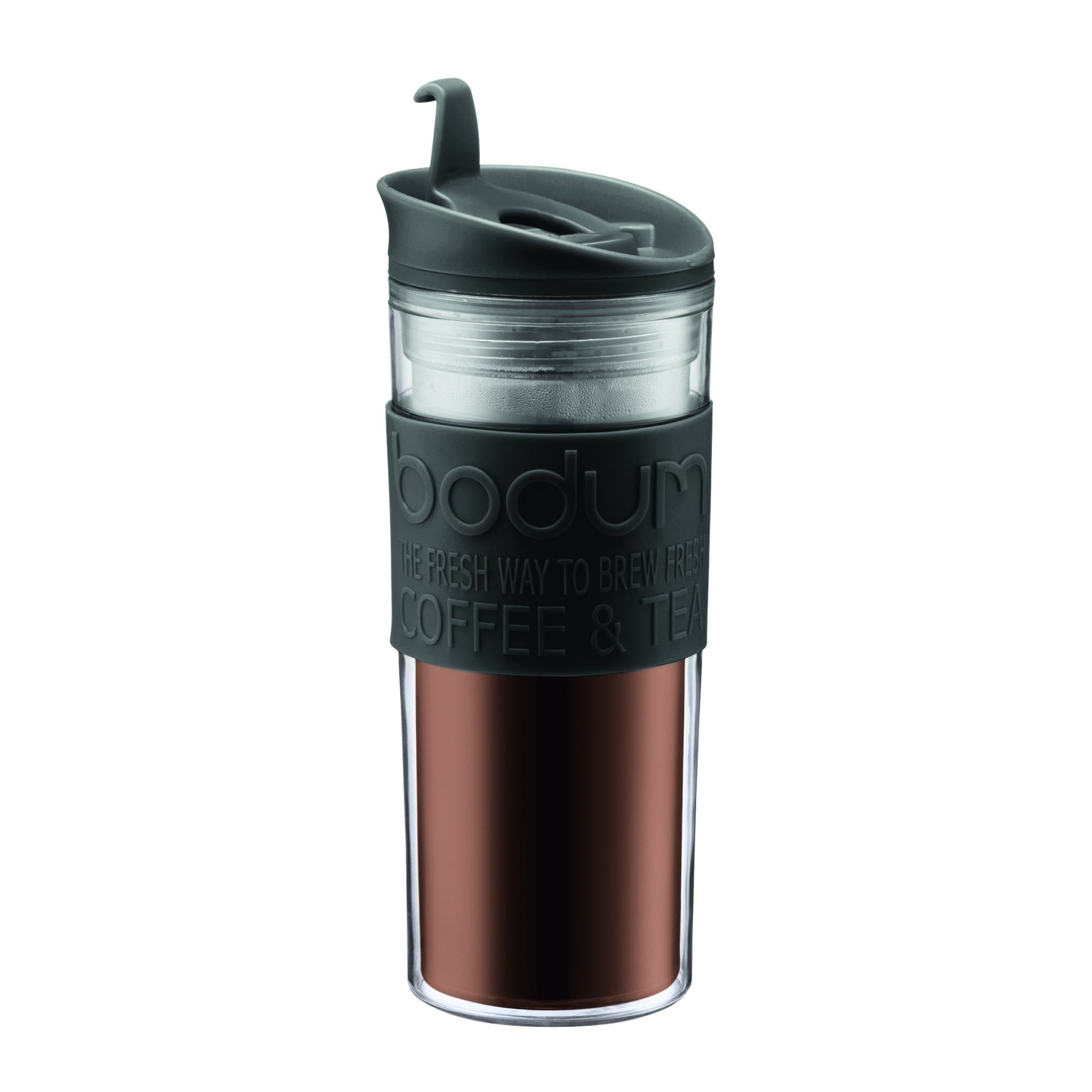 Bodum Travel Mug, 0.45 l, Black, 1 Count (Pack of 1)