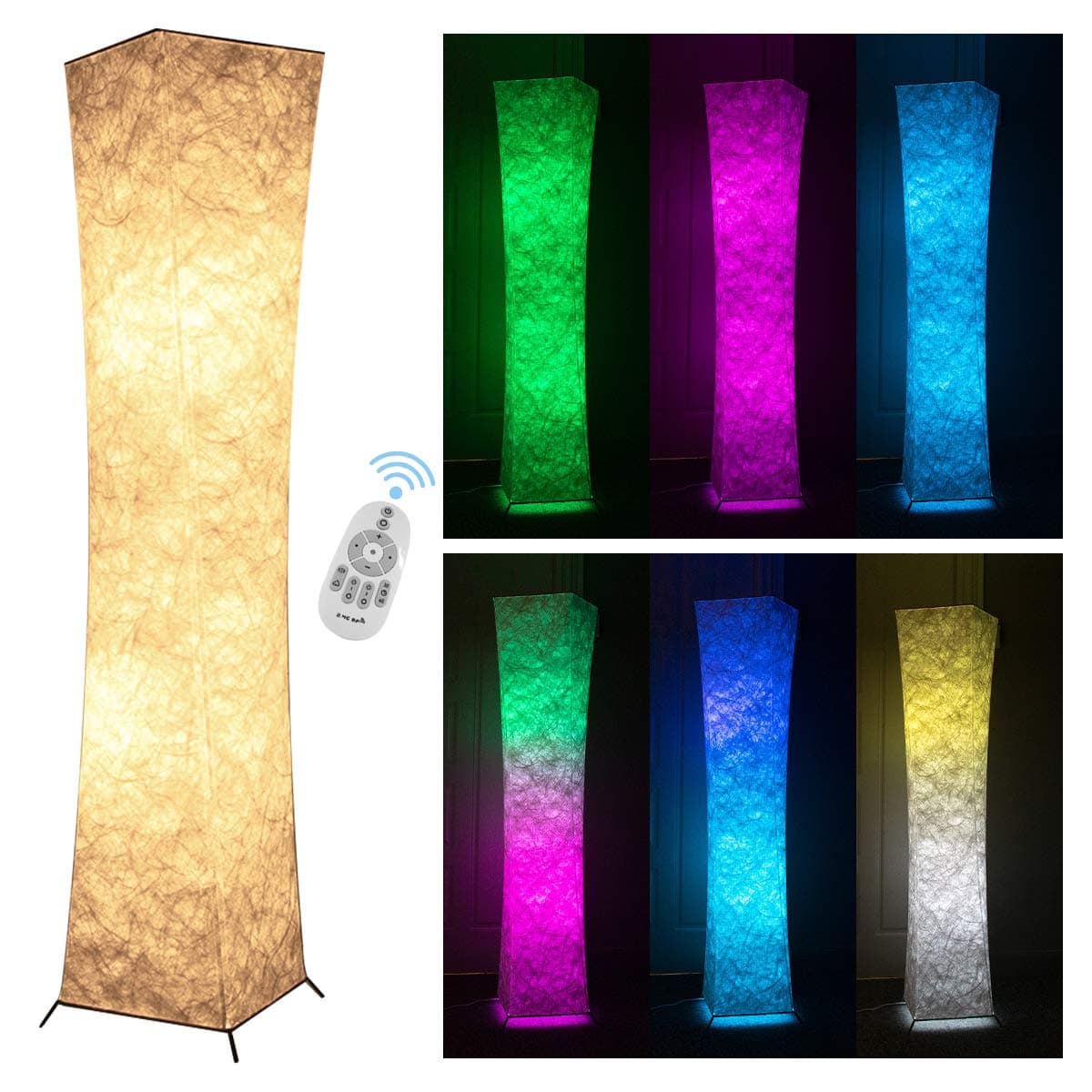 Floor Lamp,Fy-Light Floor Lamps for Living Room Standard LED Free Standing Lamp for Bedroom (26 x 26 x 132)