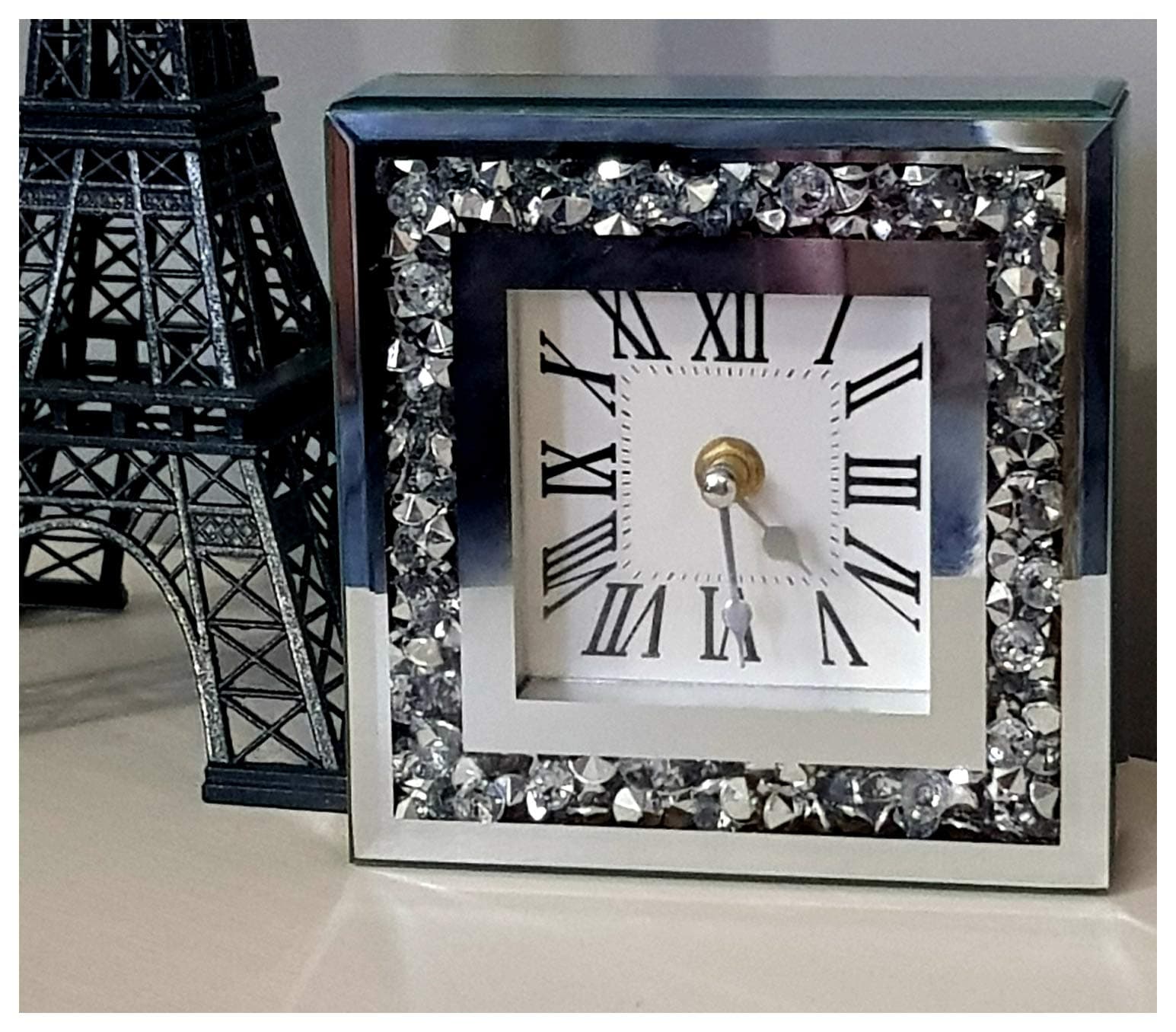 Loose Diamante Mantle Clock