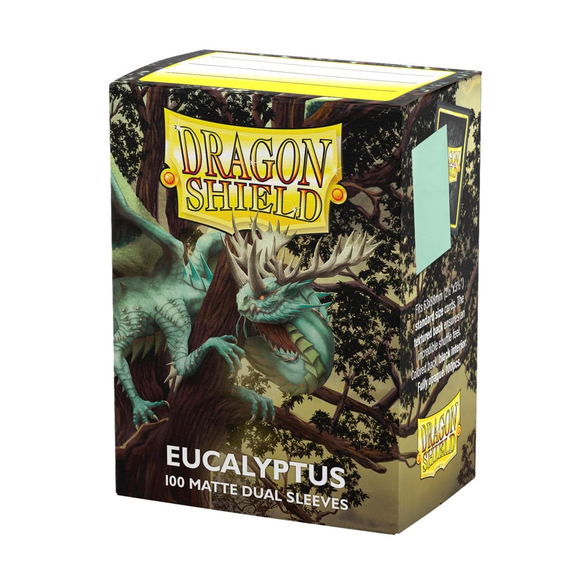 Dragon Shield AT-15049 Matte Dual Sleeves, Standard Size, Eucalyptus, 100 Count