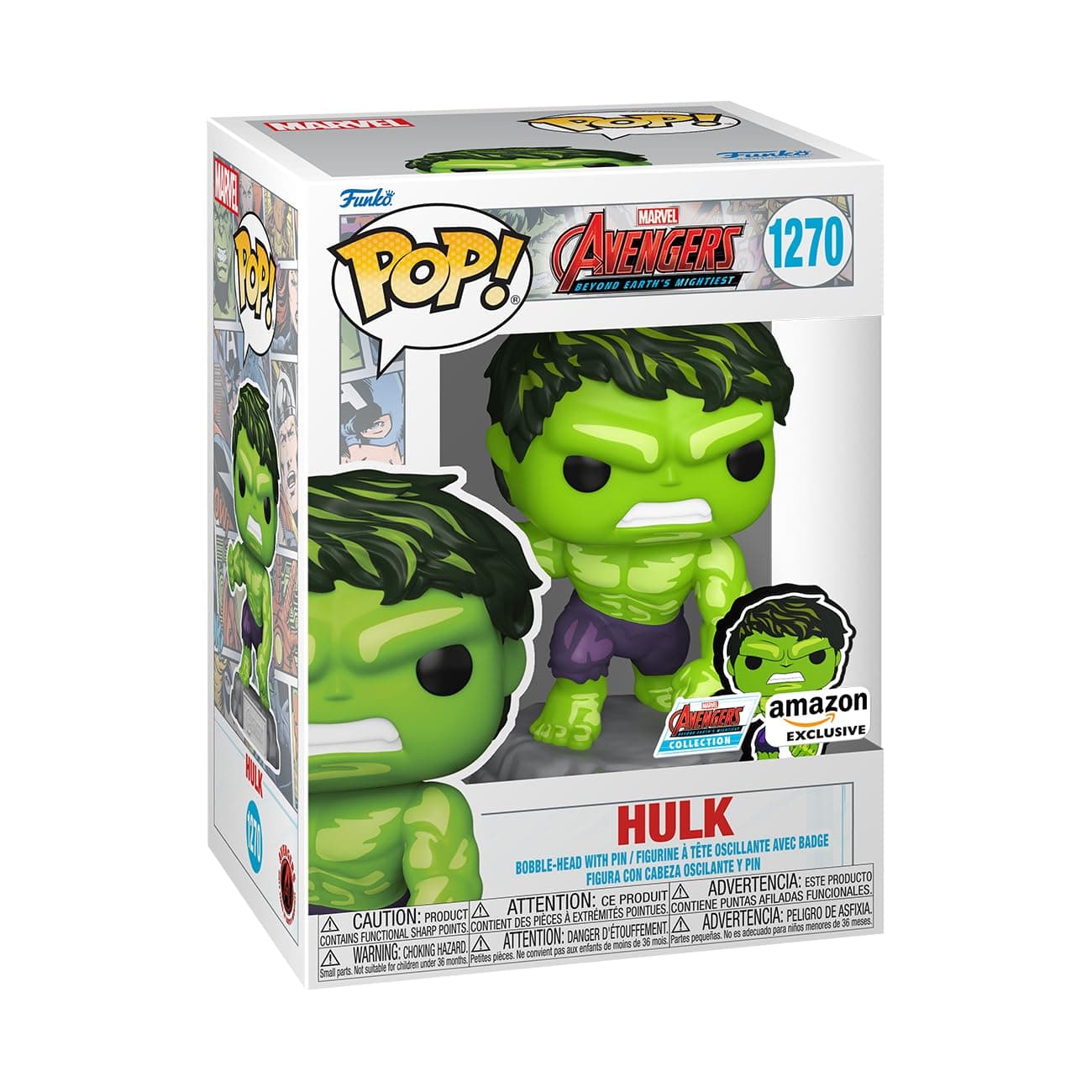 Marvel Figure, Comics, Hulk, Funko Pop! Marvel Funko (Amazon Exclusive)