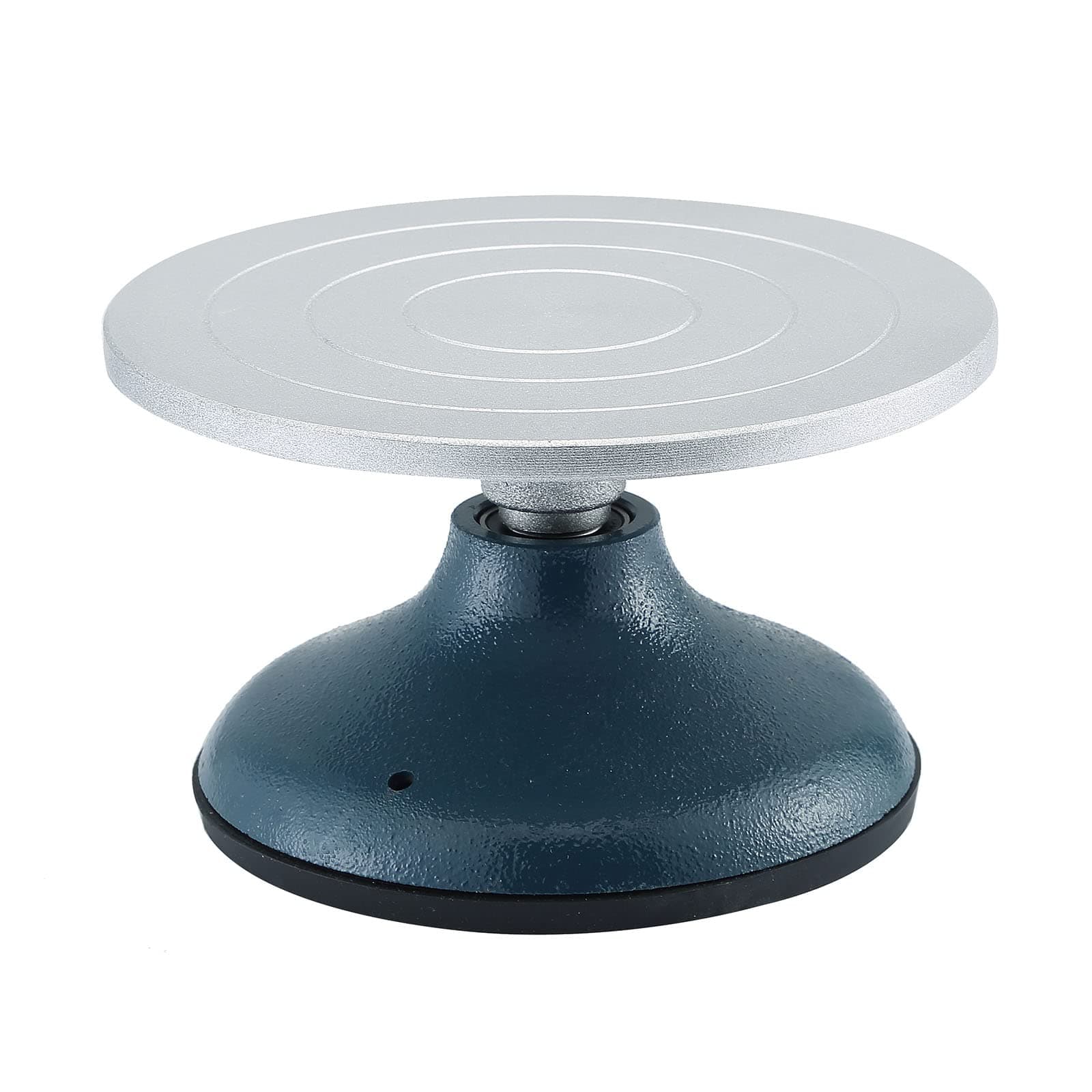 MYFULLY 7'' Diameter Sculpting Pottery Wheel | Heavy Duty Cast Iron Metal Pottery Decorating Banding Wheel with Non-Skid Rubber Boot & Ball Bearings (7" Diameter)