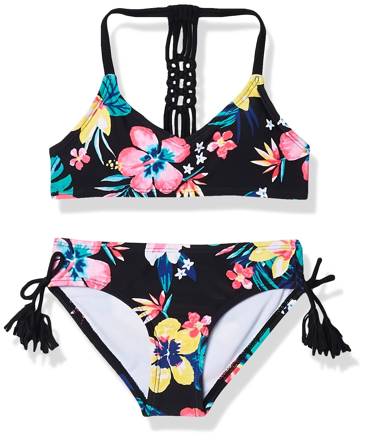 Kanu Surf Girls' Willow V-Neck Bikini Beach Sport 2-Piece Swimsuits