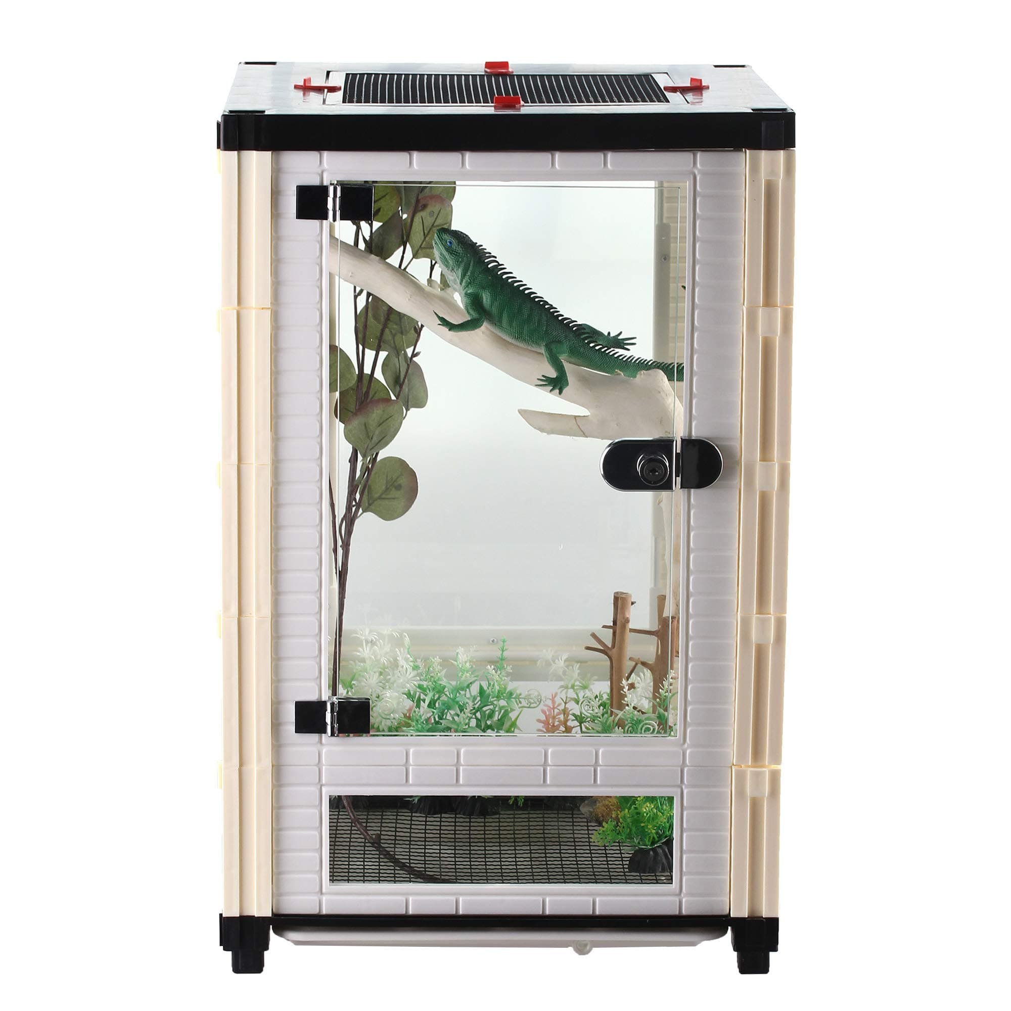 crapelles 15.7x15.7x23.6 inches Reptile Tank, Amphibian Habitat, Pet Box, Bir...