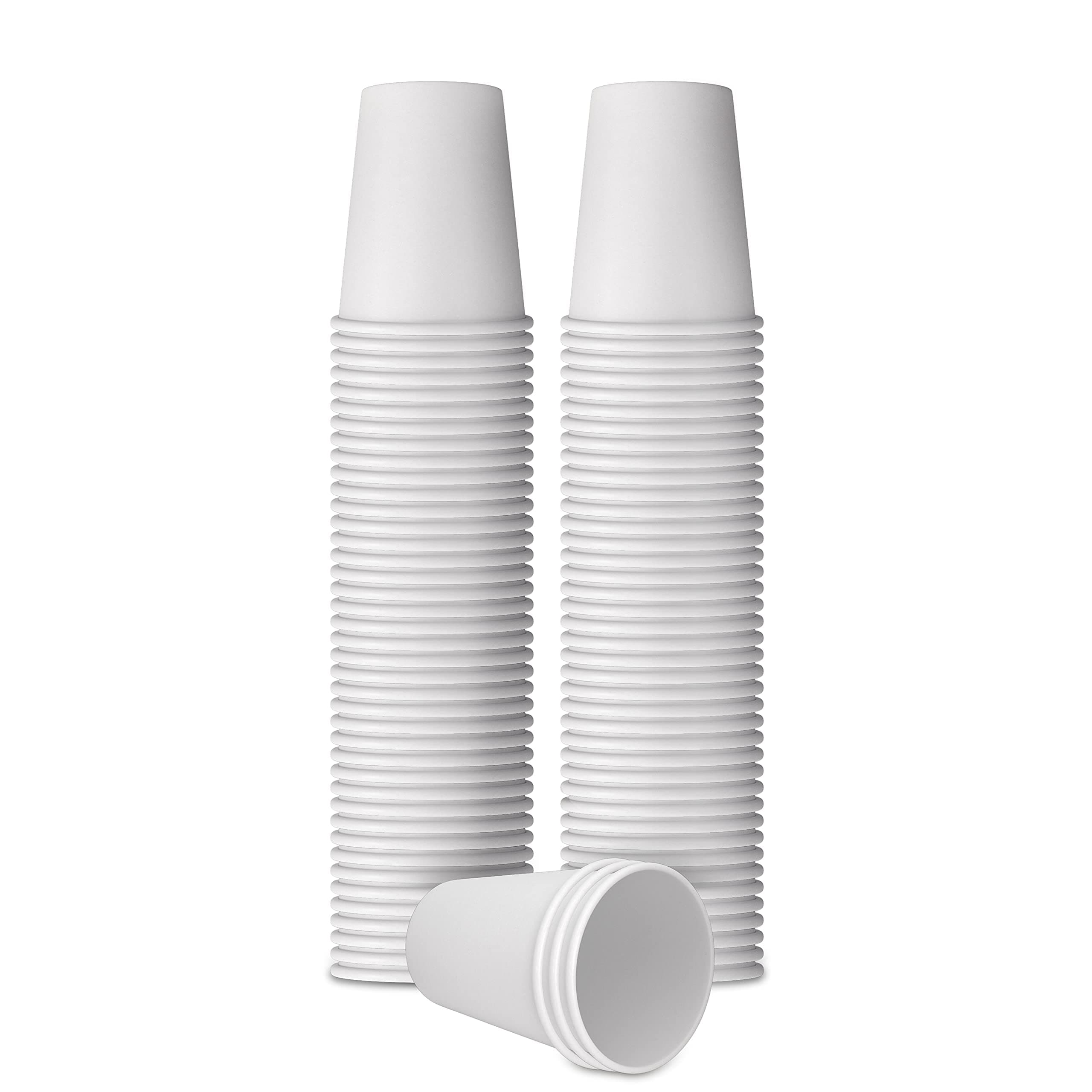 VHQ Disposable Paper Cups for Hot and Cold Drinks – 100 Pcs / 7oz – 180ml, Coffee Cups, Takeaway Espresso/Tea Cup Eco Friendly and Recyclable Cups