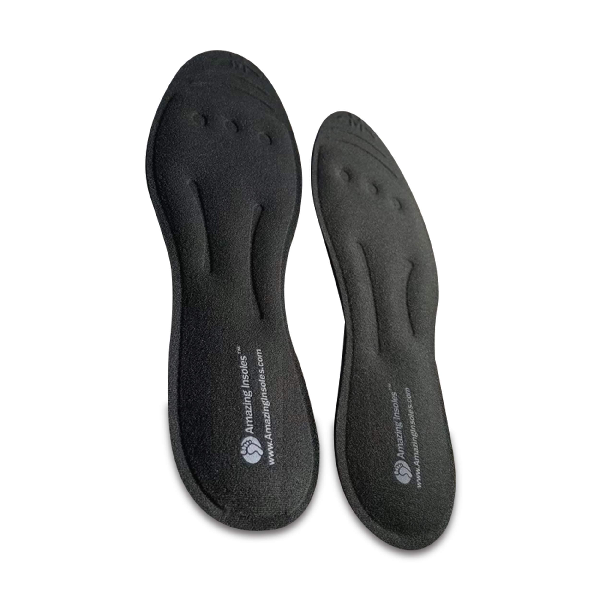 Superior Therapeutic Massaging Insoles by Amazing Insoles | 100% Liquid Gel Glycerin | Ideal for Running & Walking | Orthotic Shoe Insoles for Women | Comfortable Design for Plantar Fasciitis Relief