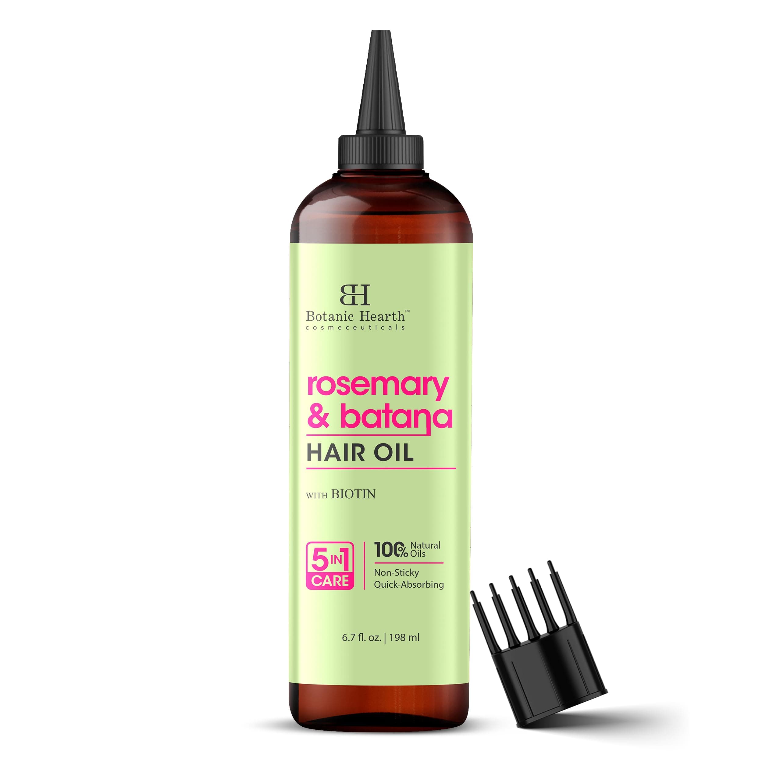 100% Pure Rosemary Batana Oil For Hair Growth & Hair Treatment Oils 6.7 Fl Oz | Infused with coconut Oil | Hair Oil Repairs Dry Damaged Hair, Strengthening, Healthier | All Hair Types