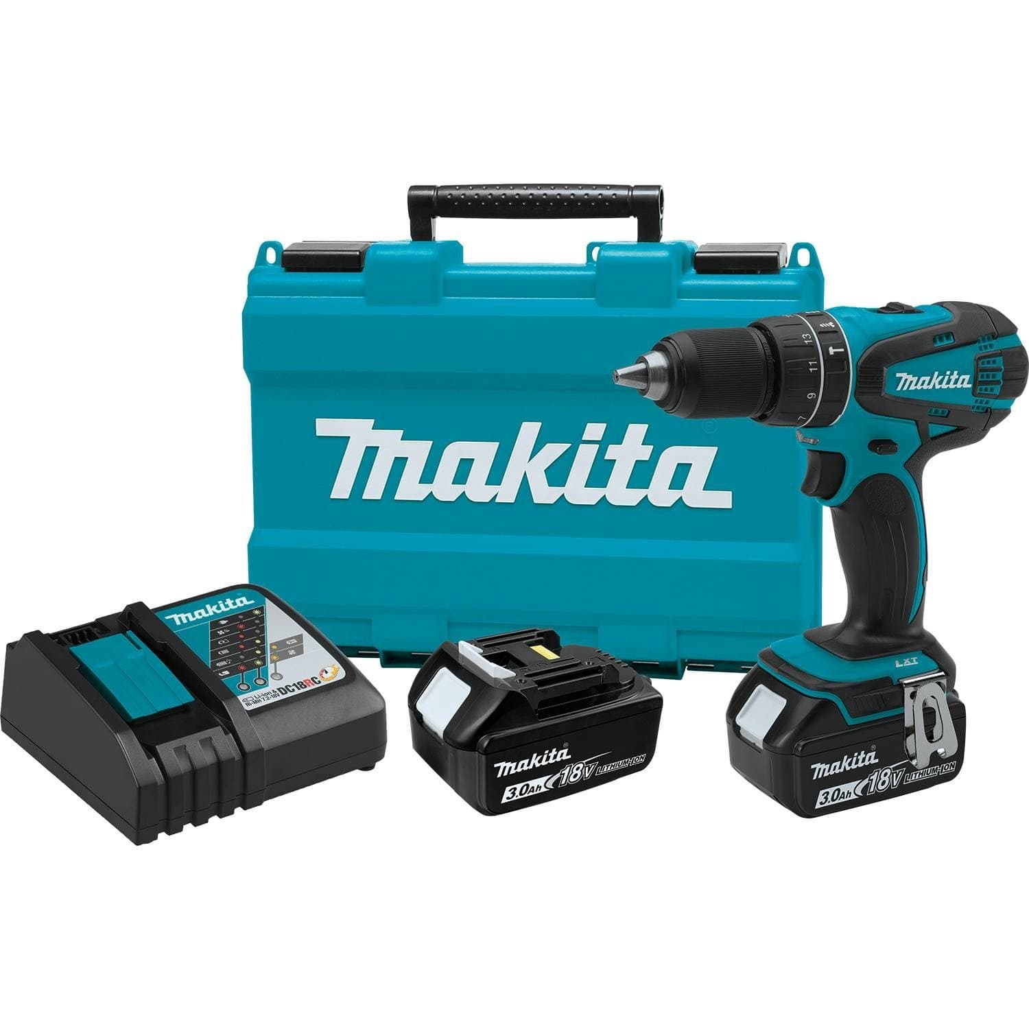 Makita XPH01 18V LXT® Lithium-Ion Cordless 1/2” Hammer Driver-Drill Kit (3.0Ah)