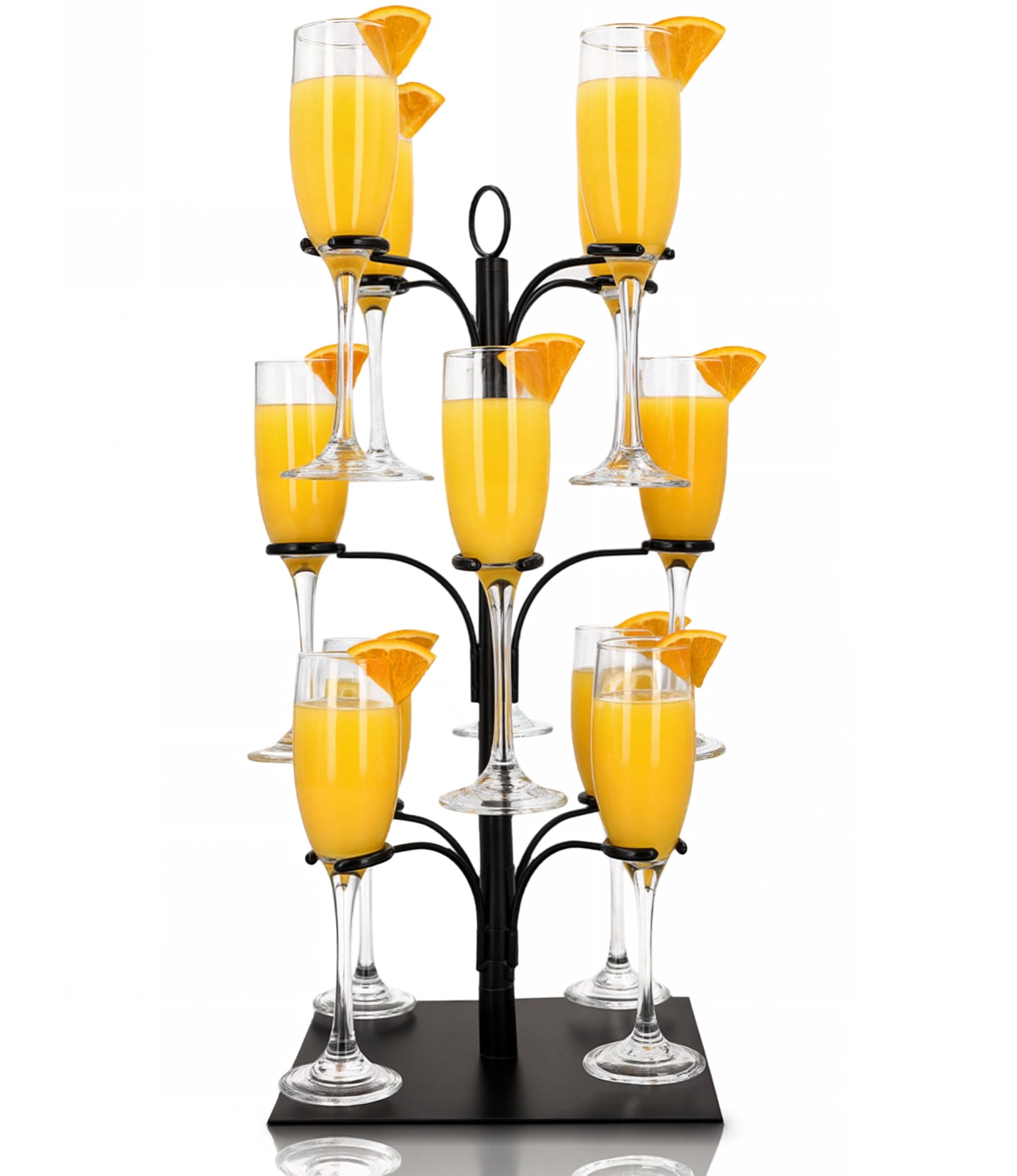 Drink Stand - Holds 12 Glasses – Cocktail Tree Stand Tower- Mimosa Bar Display for Parties - Wine Glass Holder