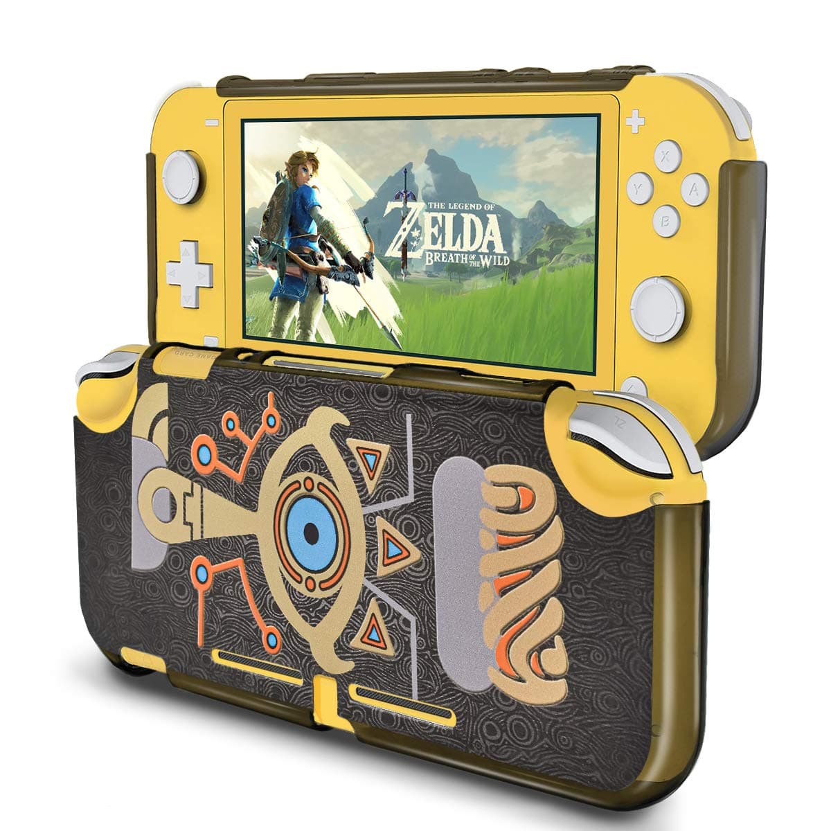 Protective Case for Switch Lite of Zelda Breath of The Wild,Hard PC Shock-Absorption and Anti-Scratch Design, Acessories for Switch Lite-Grey
